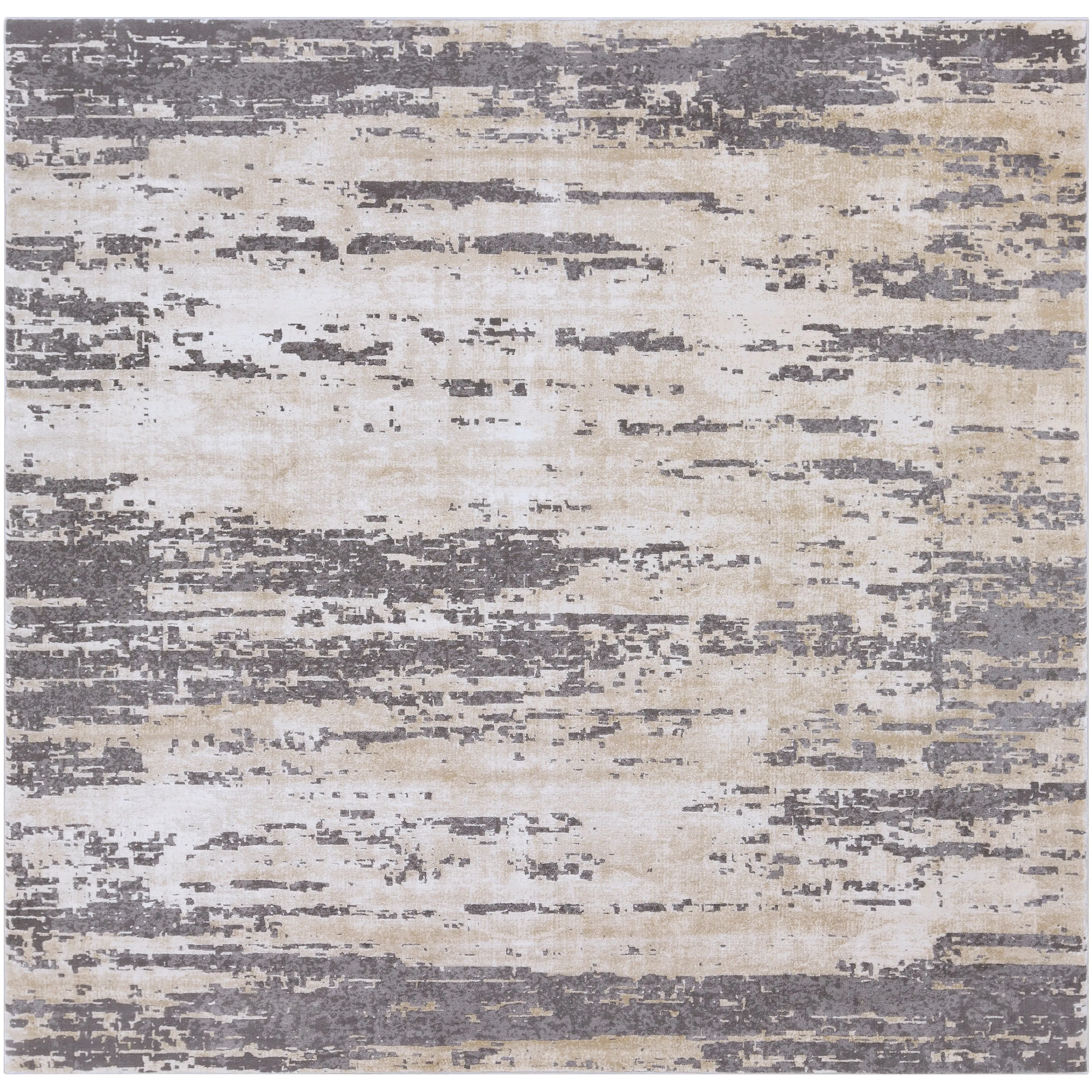 Livabliss Teddy Grey Abstract Modern Area Rug