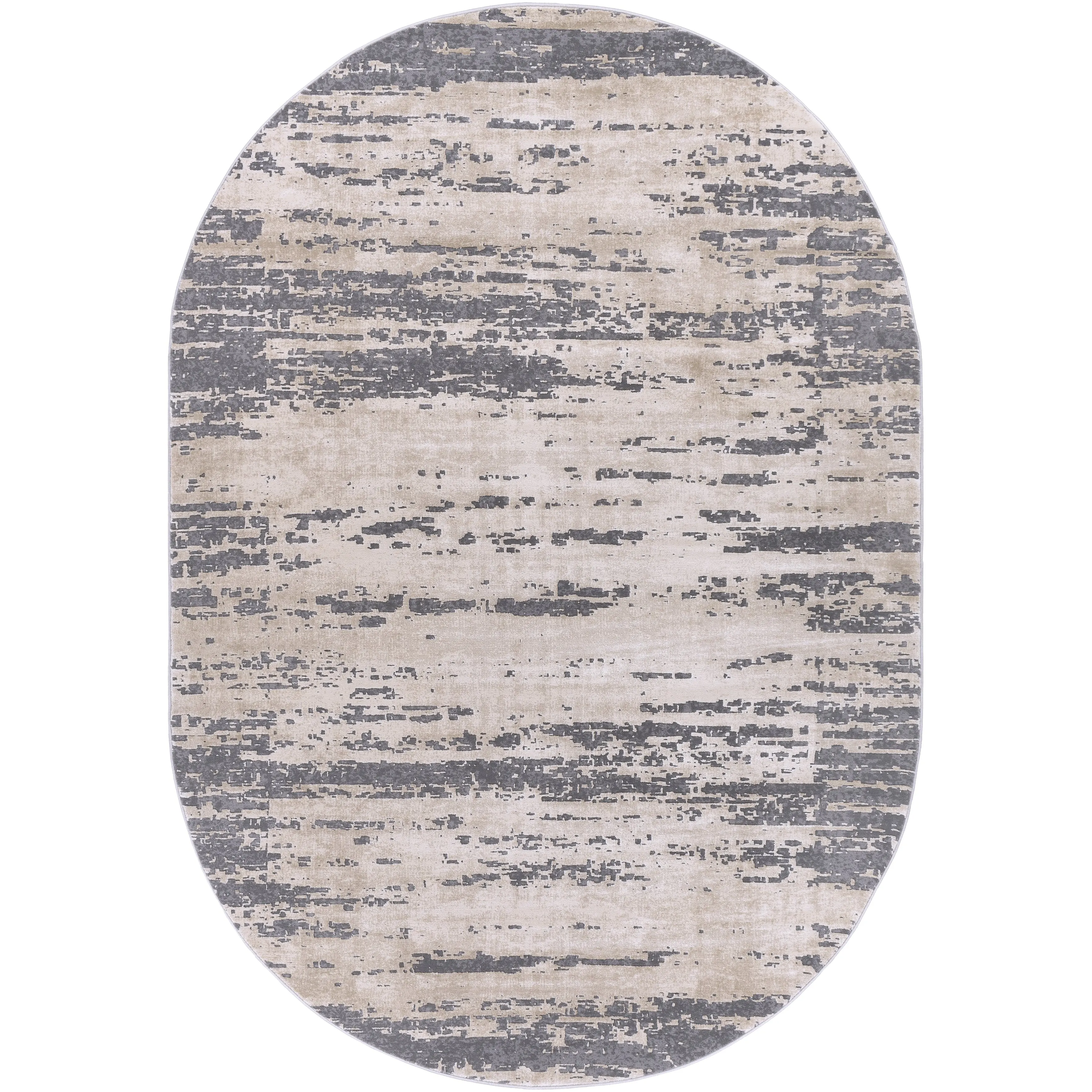 Livabliss Teddy Grey Abstract Modern Area Rug