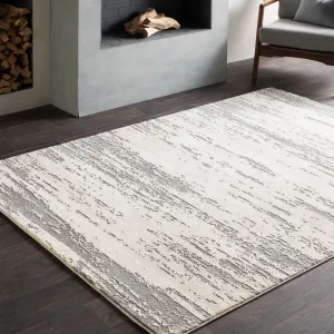 Livabliss Teddy Grey Abstract Modern Area Rug
