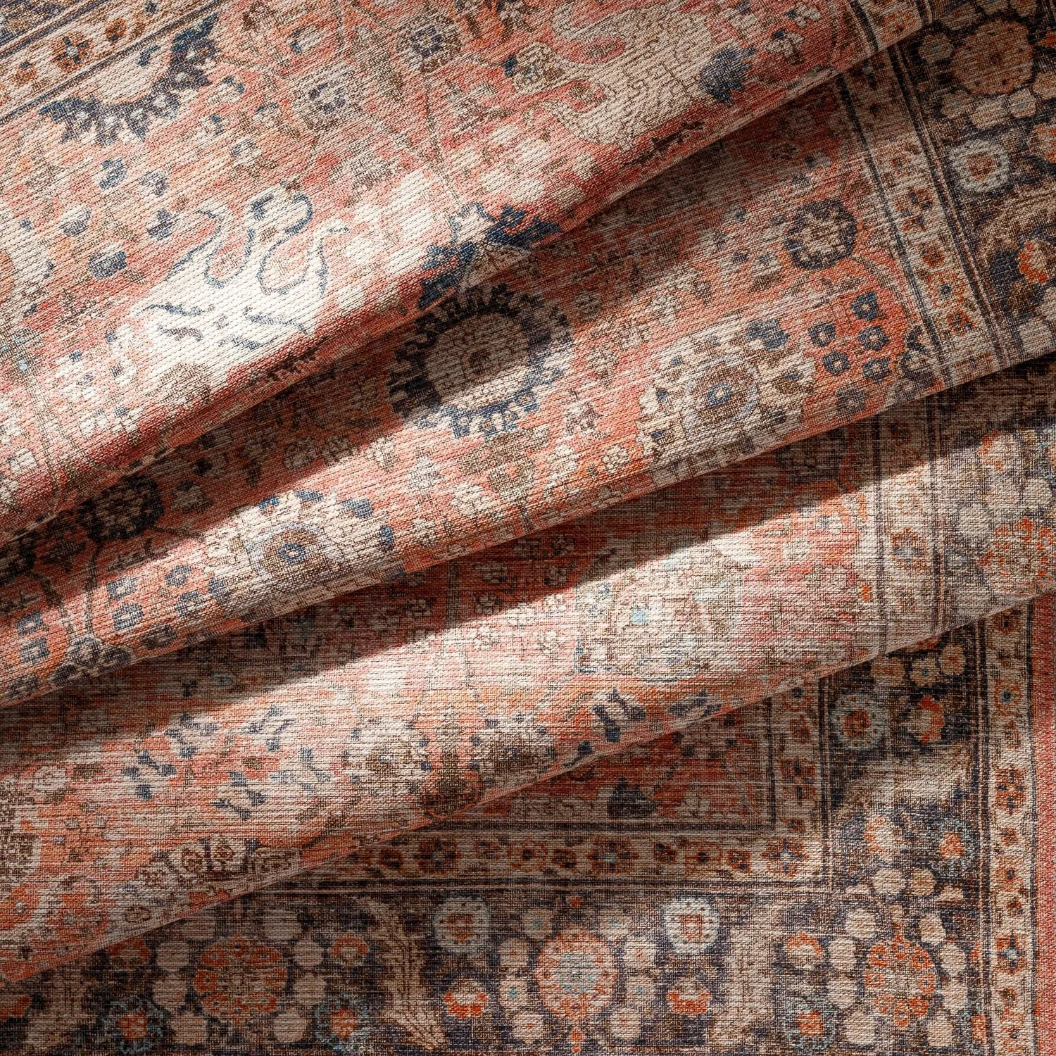 Livabliss Thea Persian Floral Printed Machine Washable Area Rug