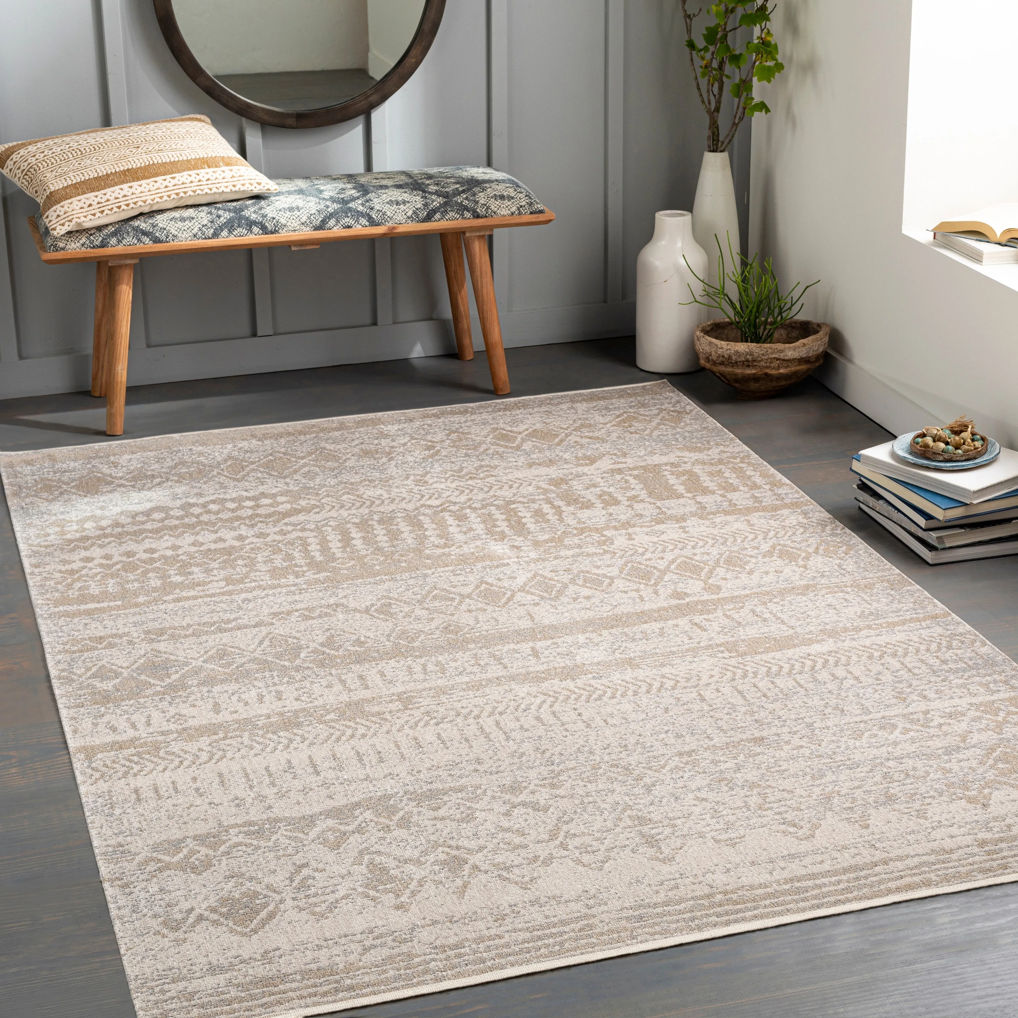 Livabliss Trina Bohemian Machine Washable Area Rug
