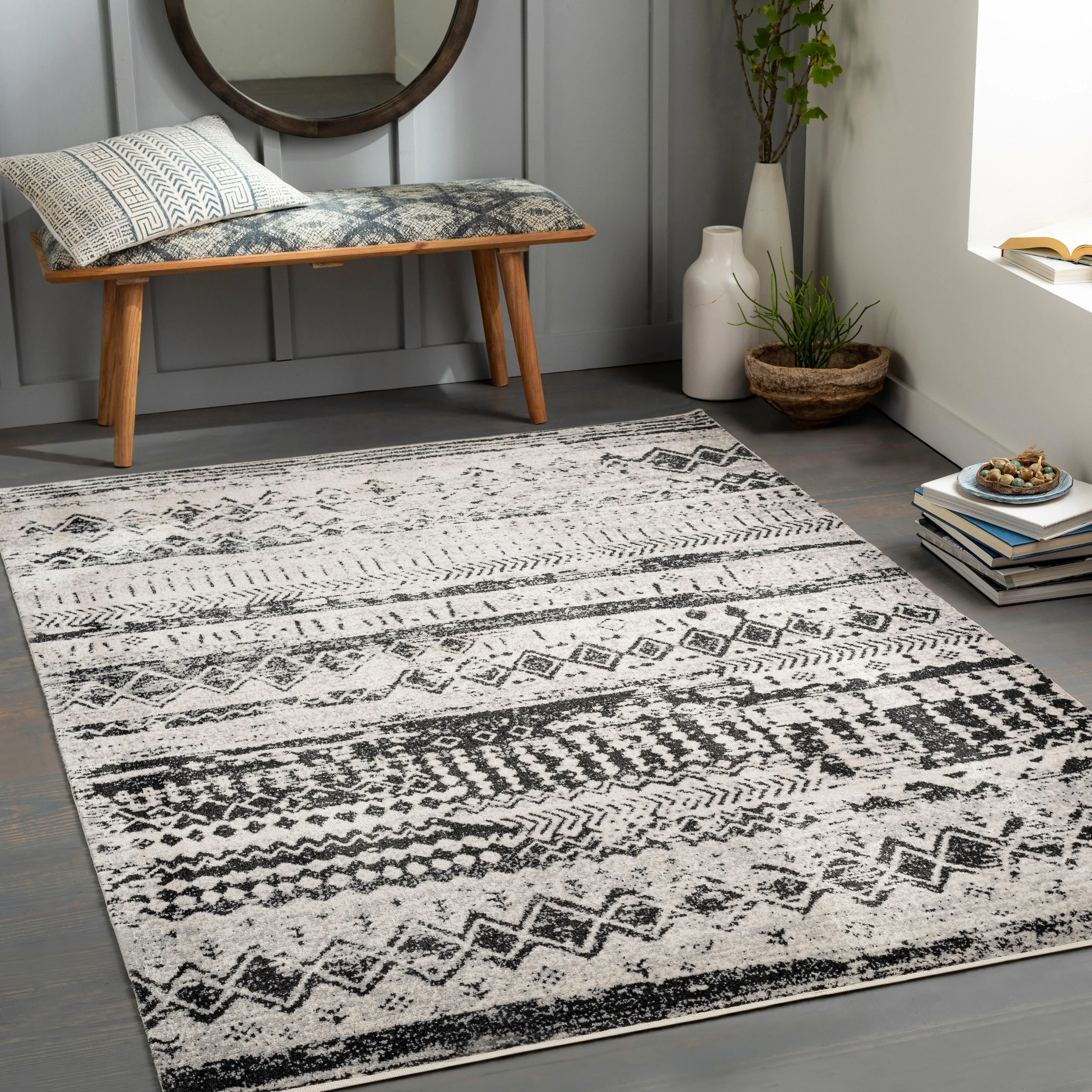 Livabliss Trina Bohemian Machine Washable Area Rug