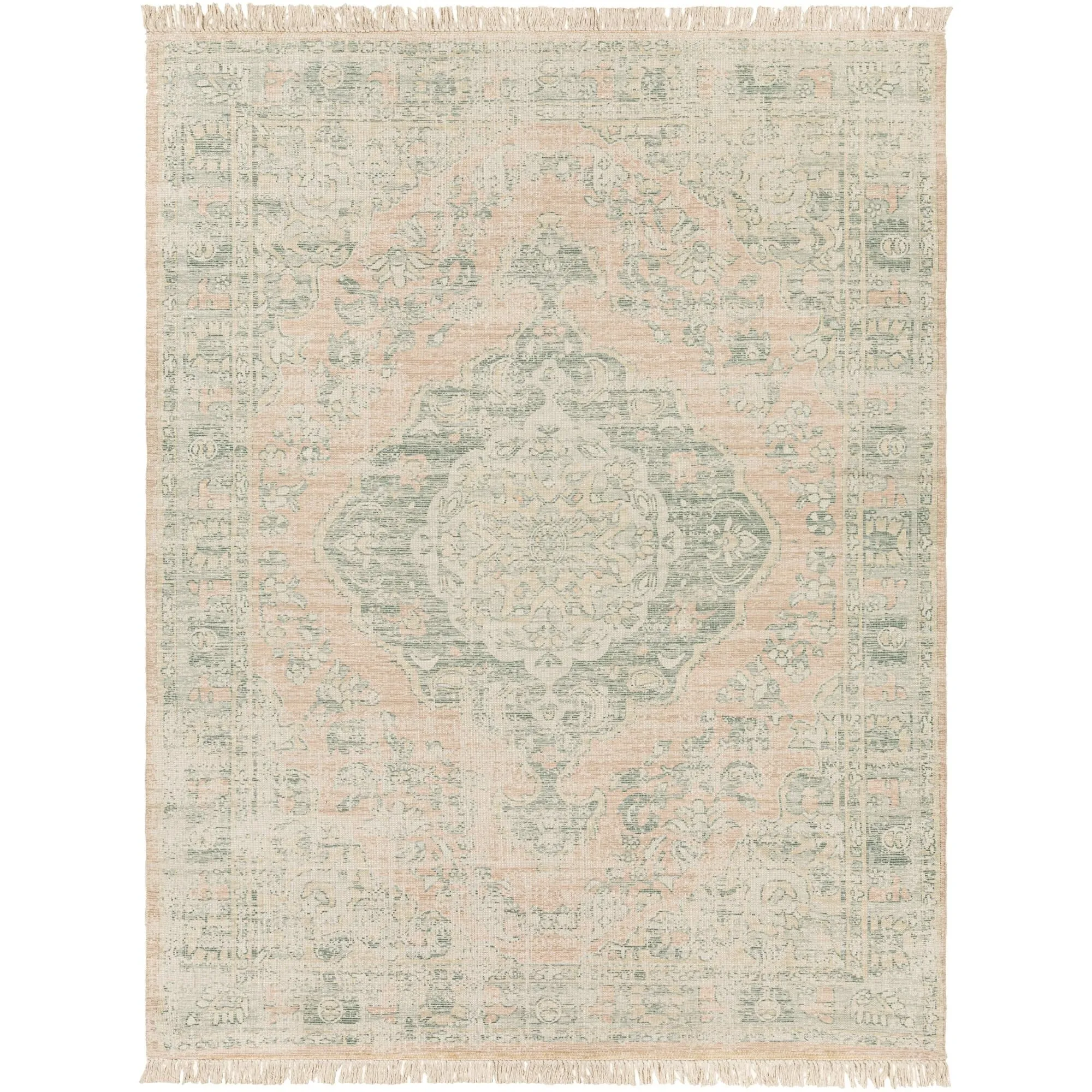 Livabliss Zainab Updated Traditional Medallion Hand Woven Area Rug