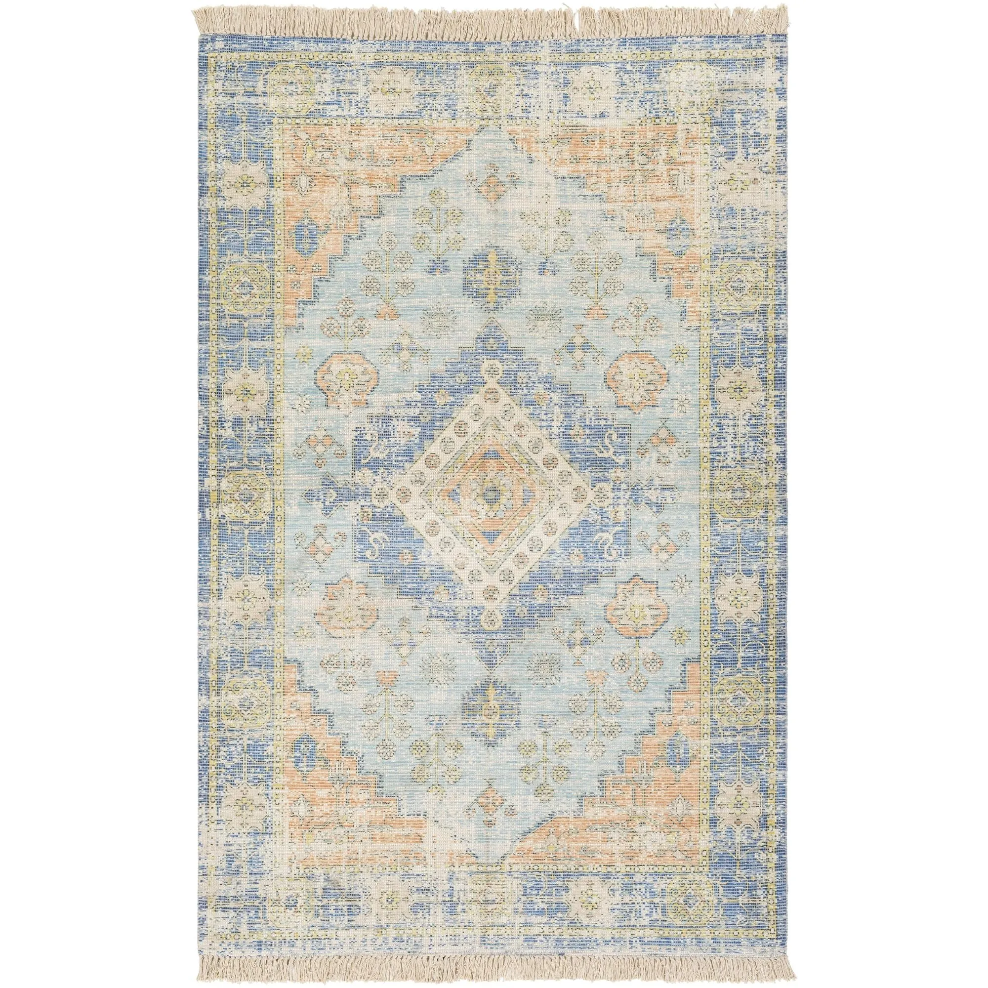 Livabliss Zainab Updated Traditional Medallion Hand Woven Area Rug