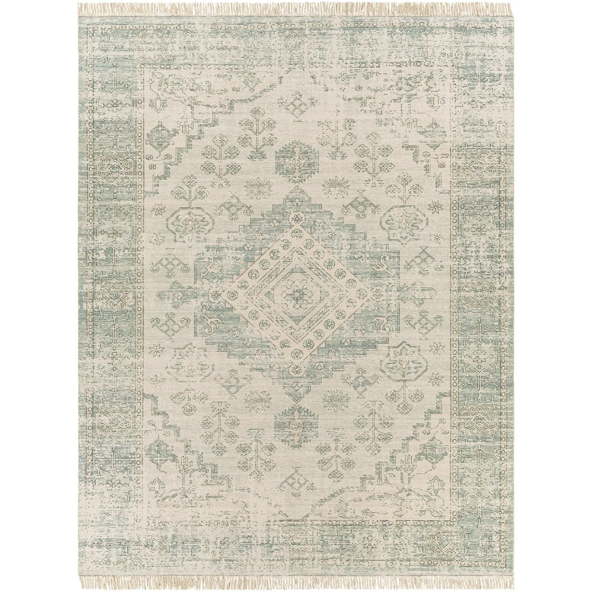 Livabliss Zainab Updated Traditional Medallion Hand Woven Area Rug