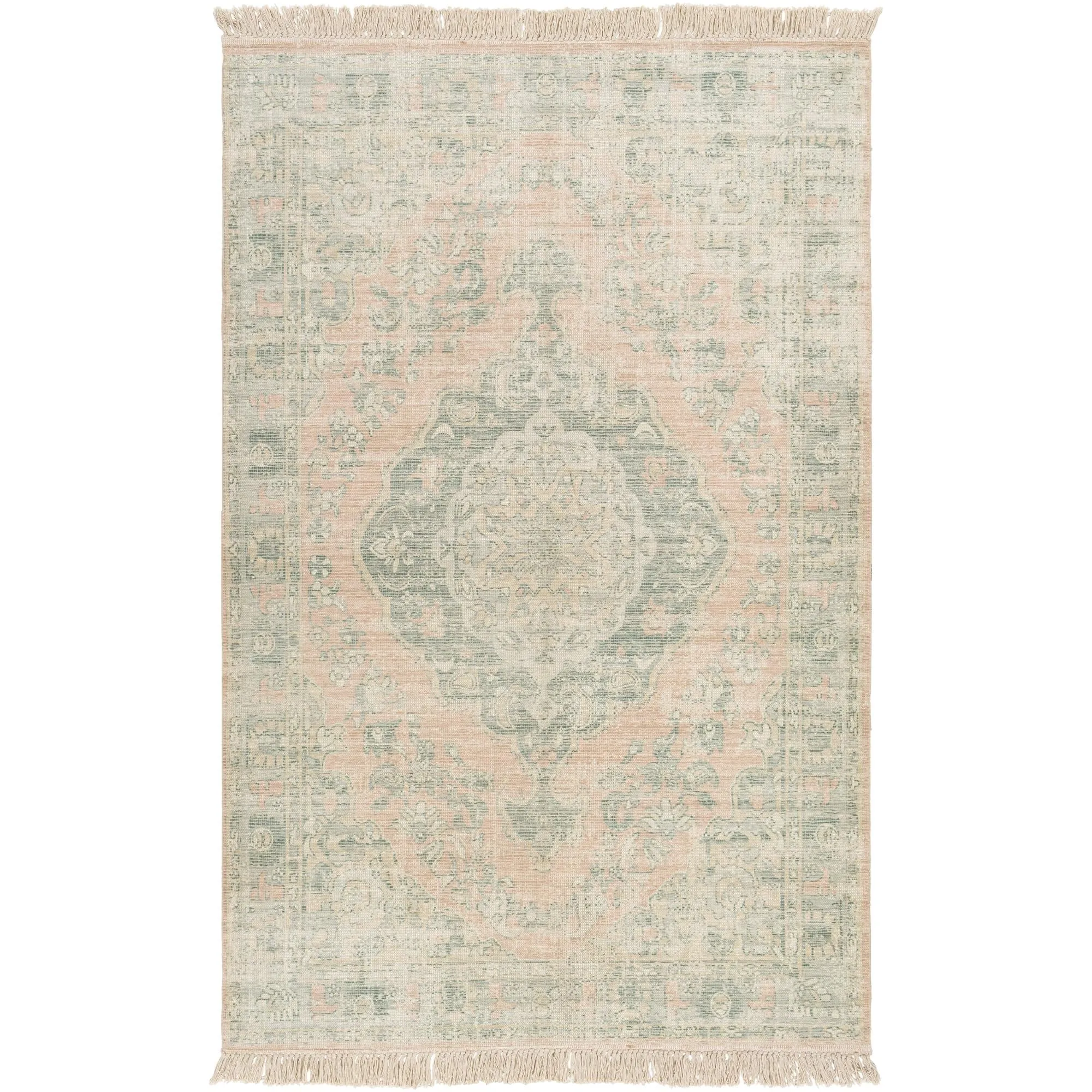 Livabliss Zainab Updated Traditional Medallion Hand Woven Area Rug