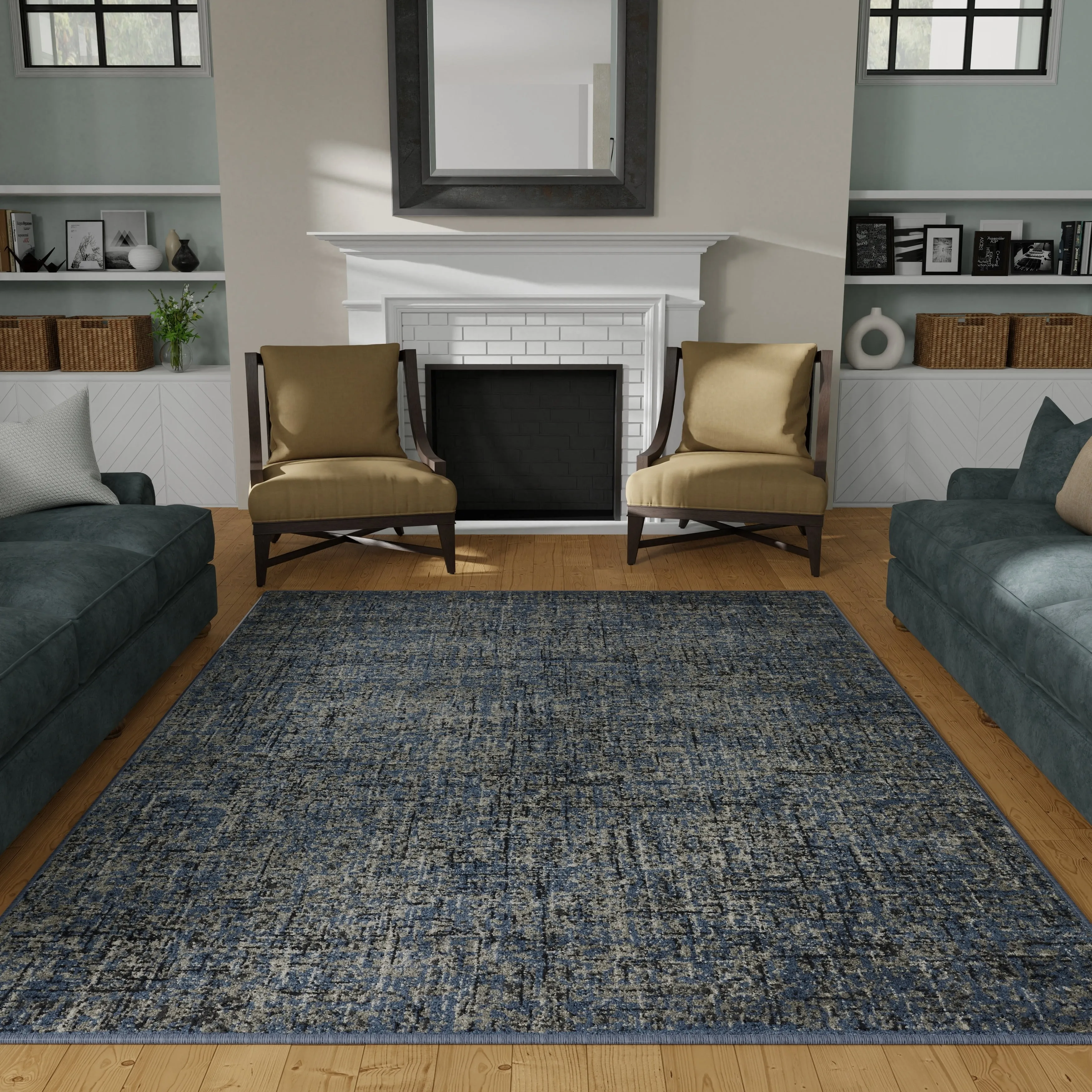 Loomaknoti Celena Altenz Blue Area Rug