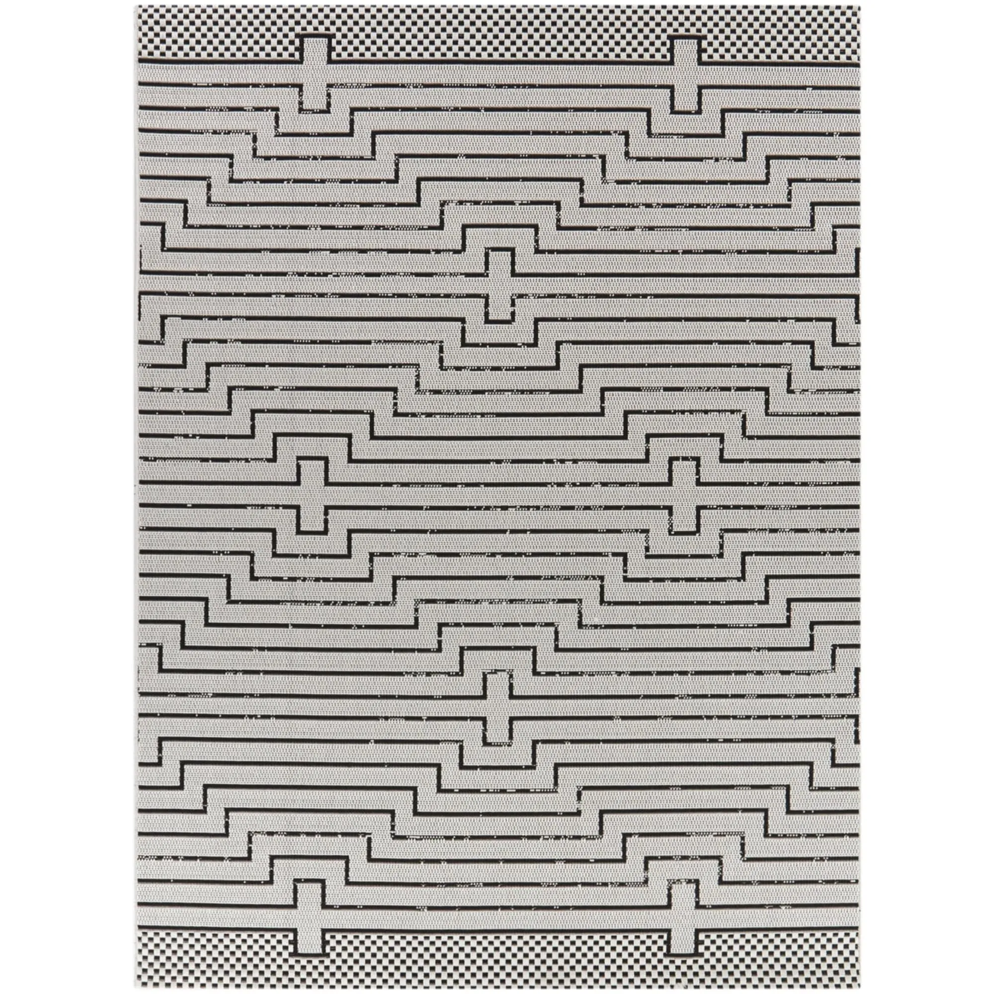 Ludmila Abstract Stripe Indoor/Outdoor Area Rug