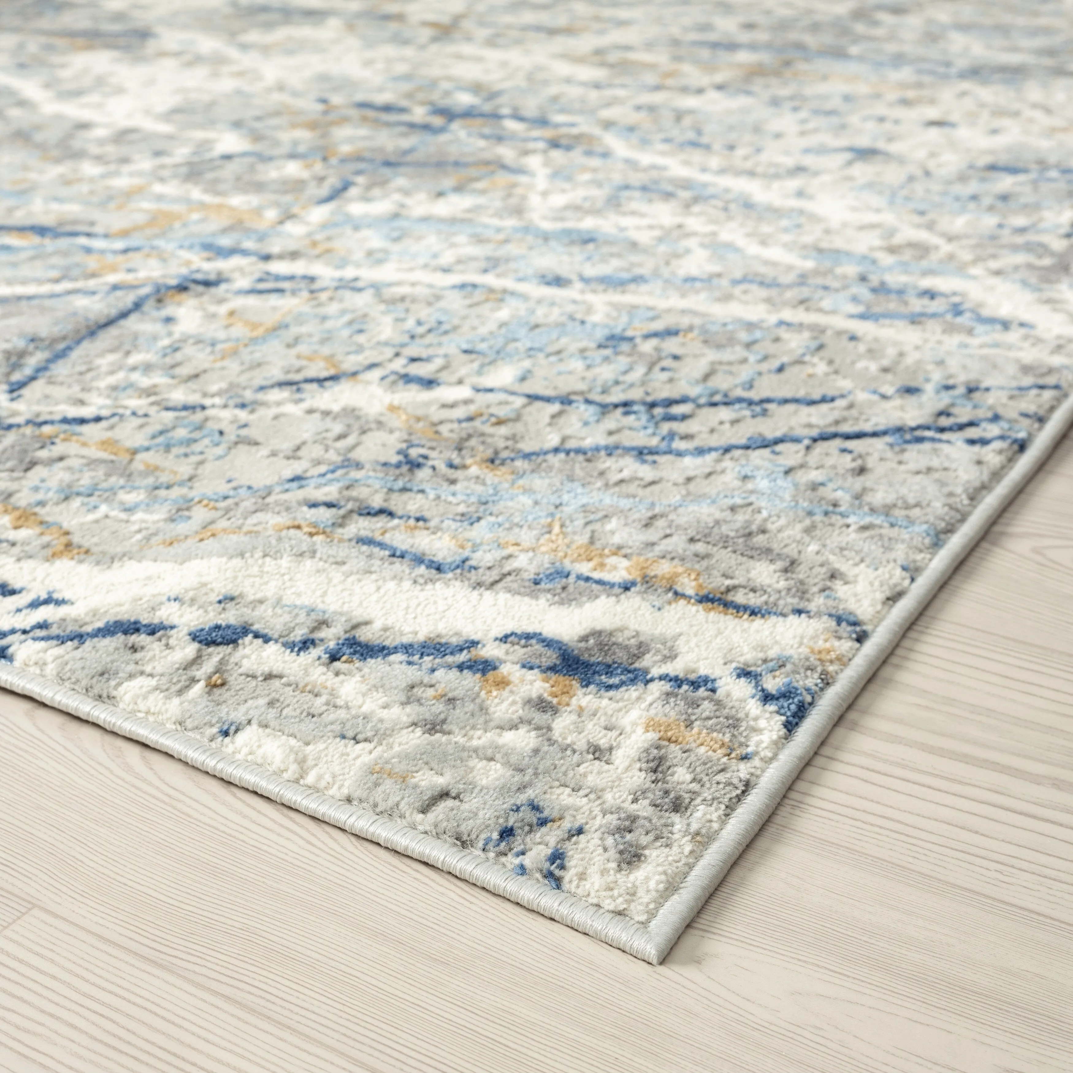 Lumina Grey/Ivory Abstract Area Rug