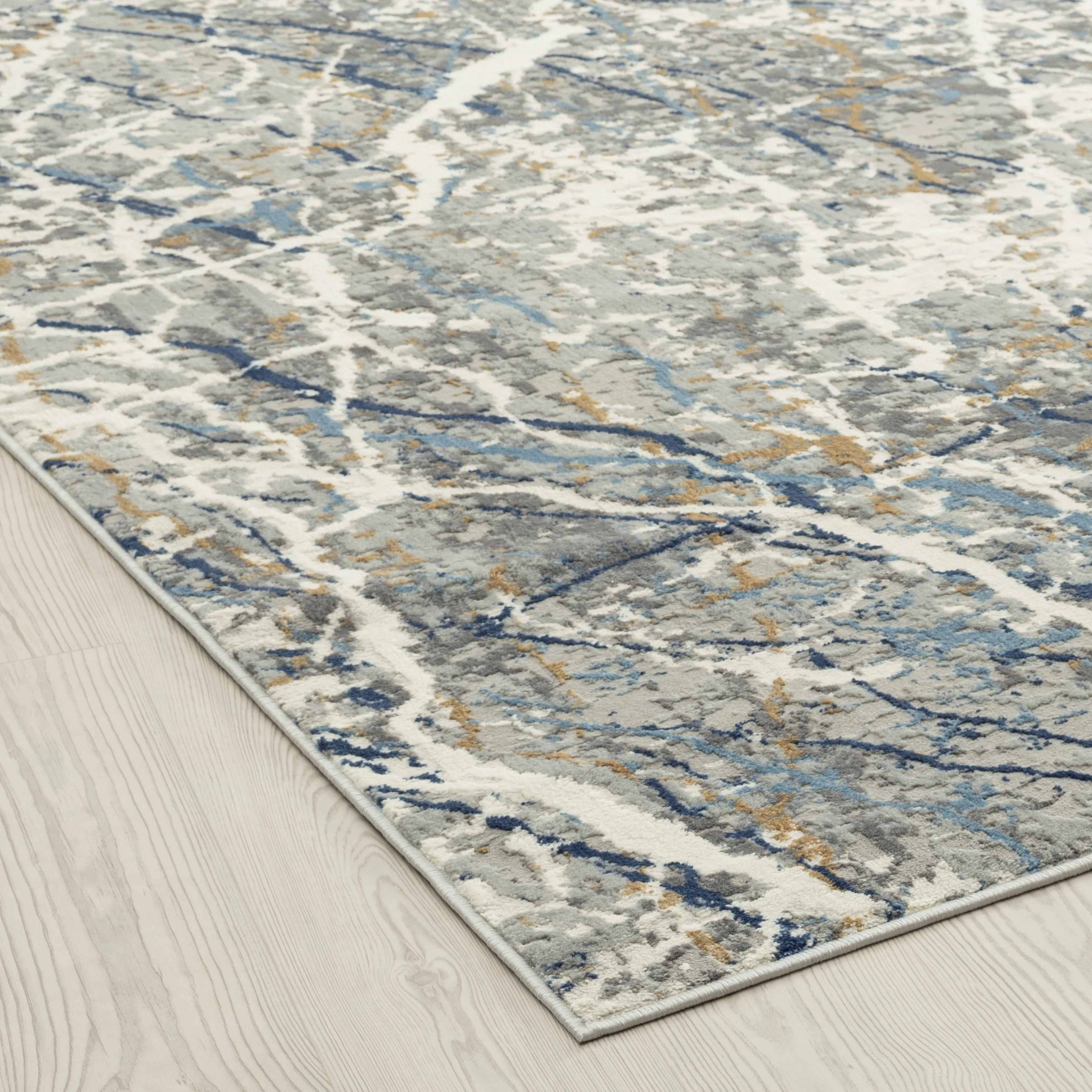 Lumina Grey/Ivory Abstract Area Rug