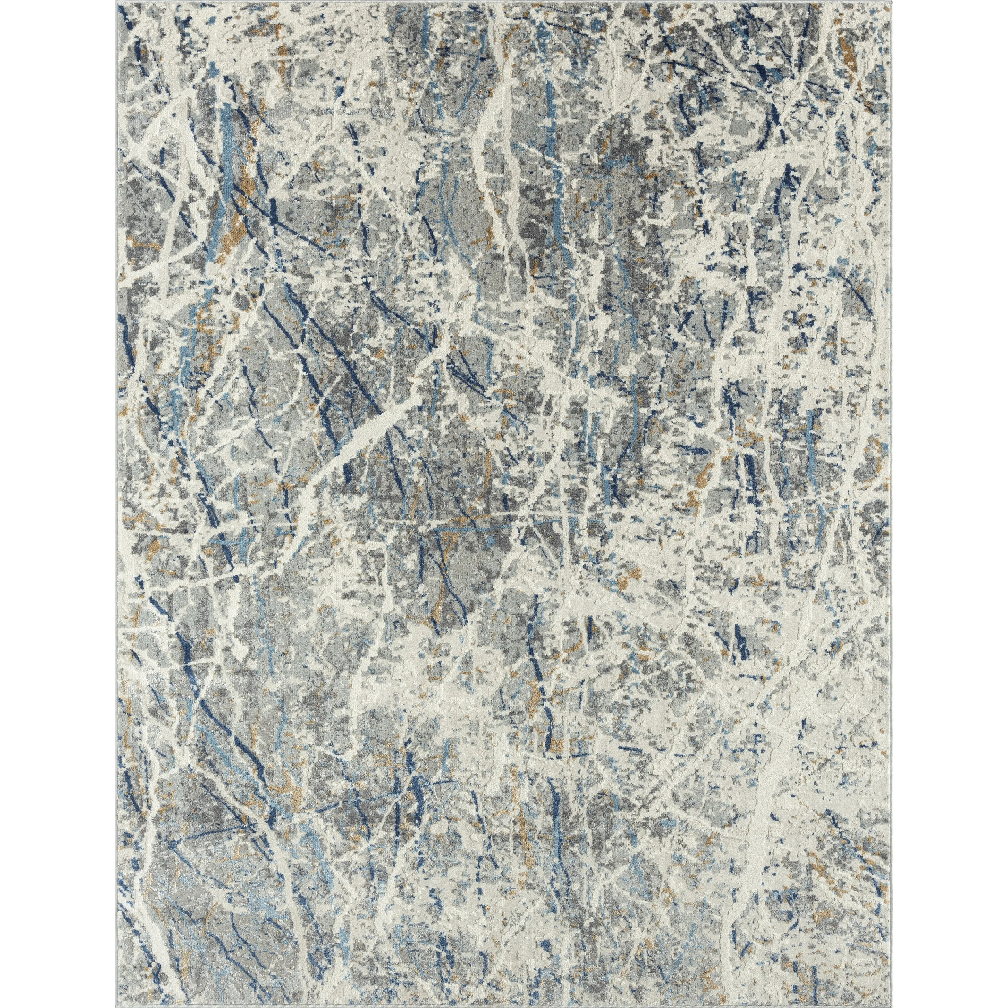 Lumina Grey/Ivory Abstract Area Rug