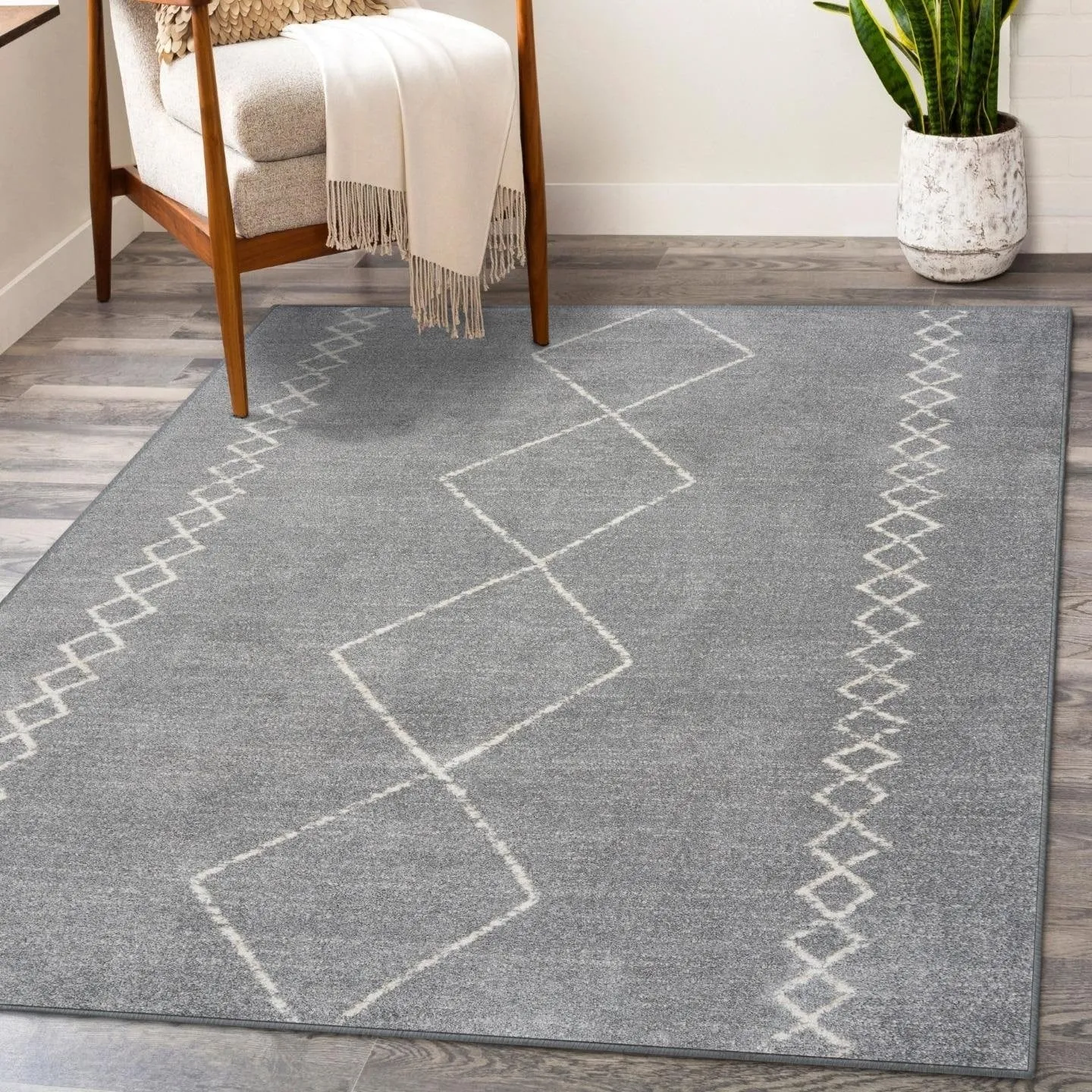 Luxe Weavers Boho Moroccan Geometric Area Rug