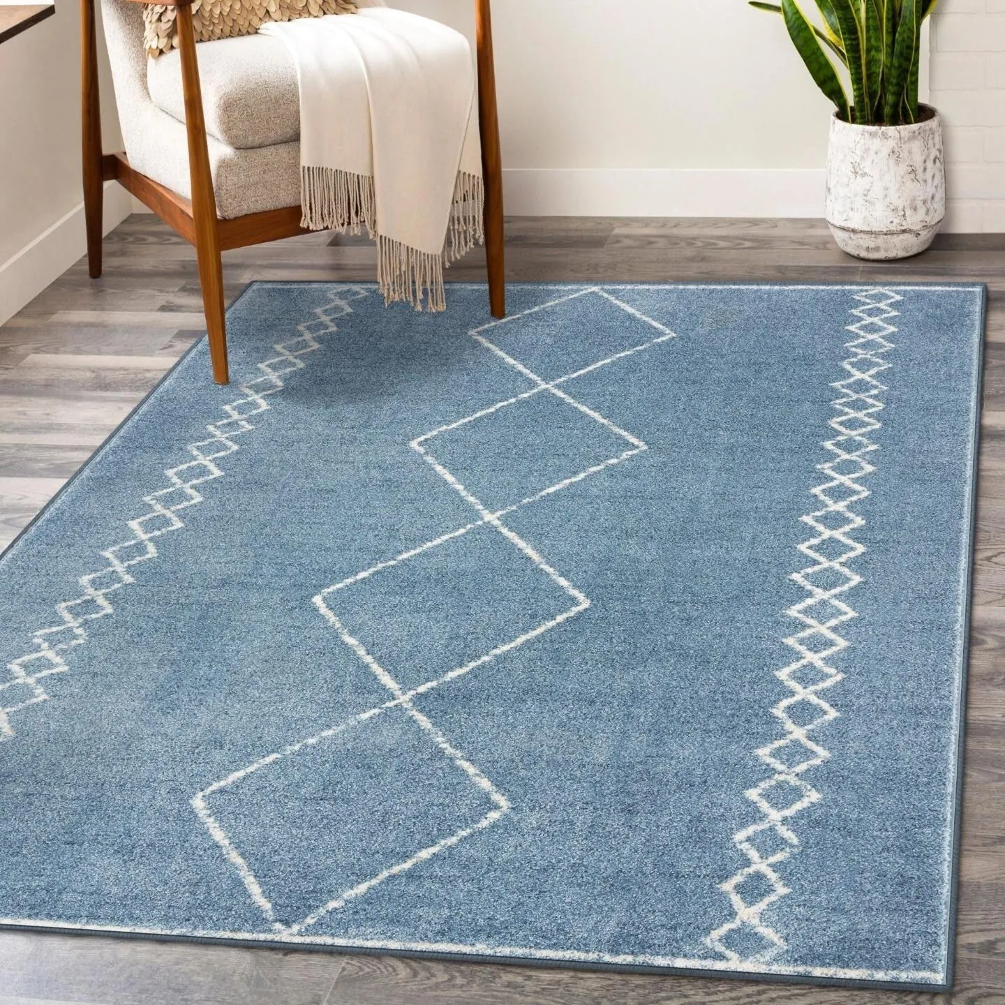 Luxe Weavers Boho Moroccan Geometric Area Rug