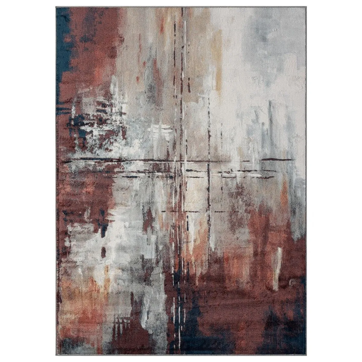 Luxe Weavers Distressed Modern Abstract Area Rug. Indoor Carpet
