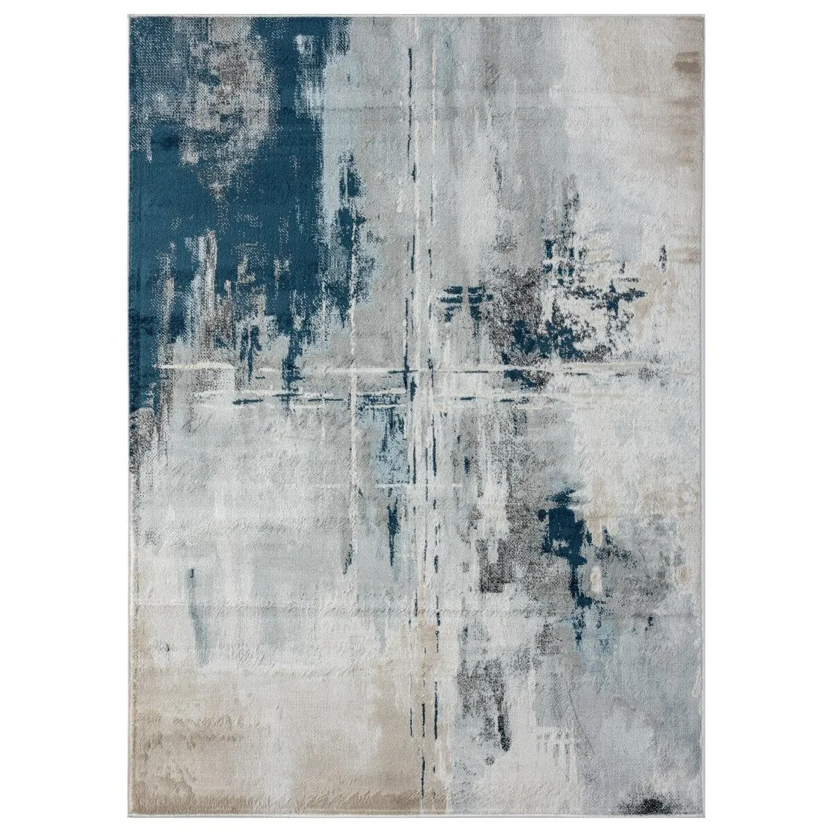 Luxe Weavers Distressed Modern Abstract Area Rug. Indoor Carpet