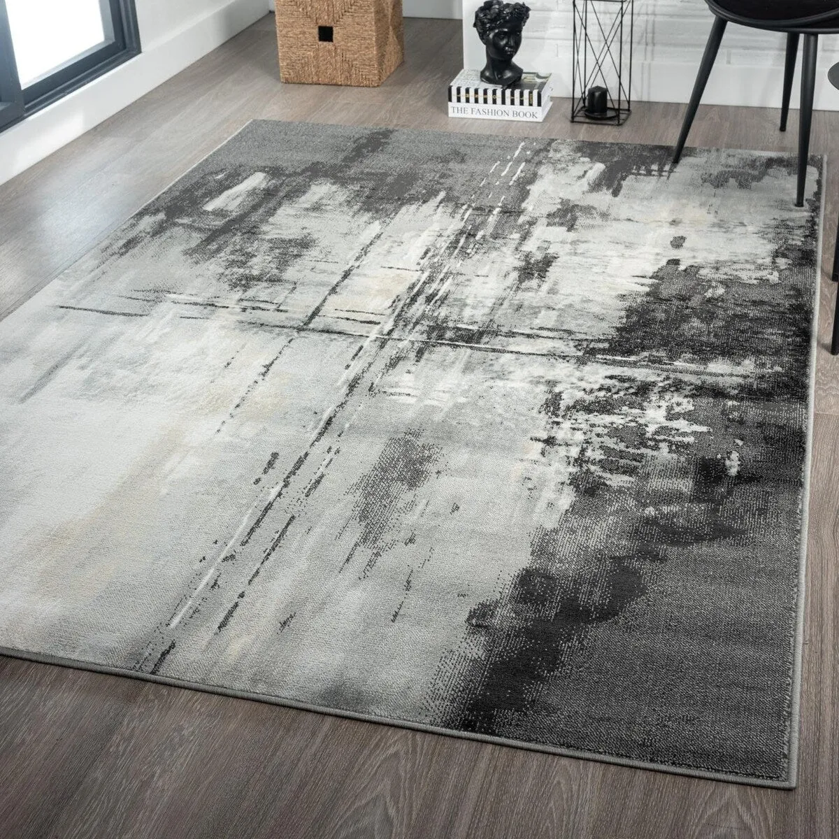 Luxe Weavers Distressed Modern Abstract Area Rug. Indoor Carpet
