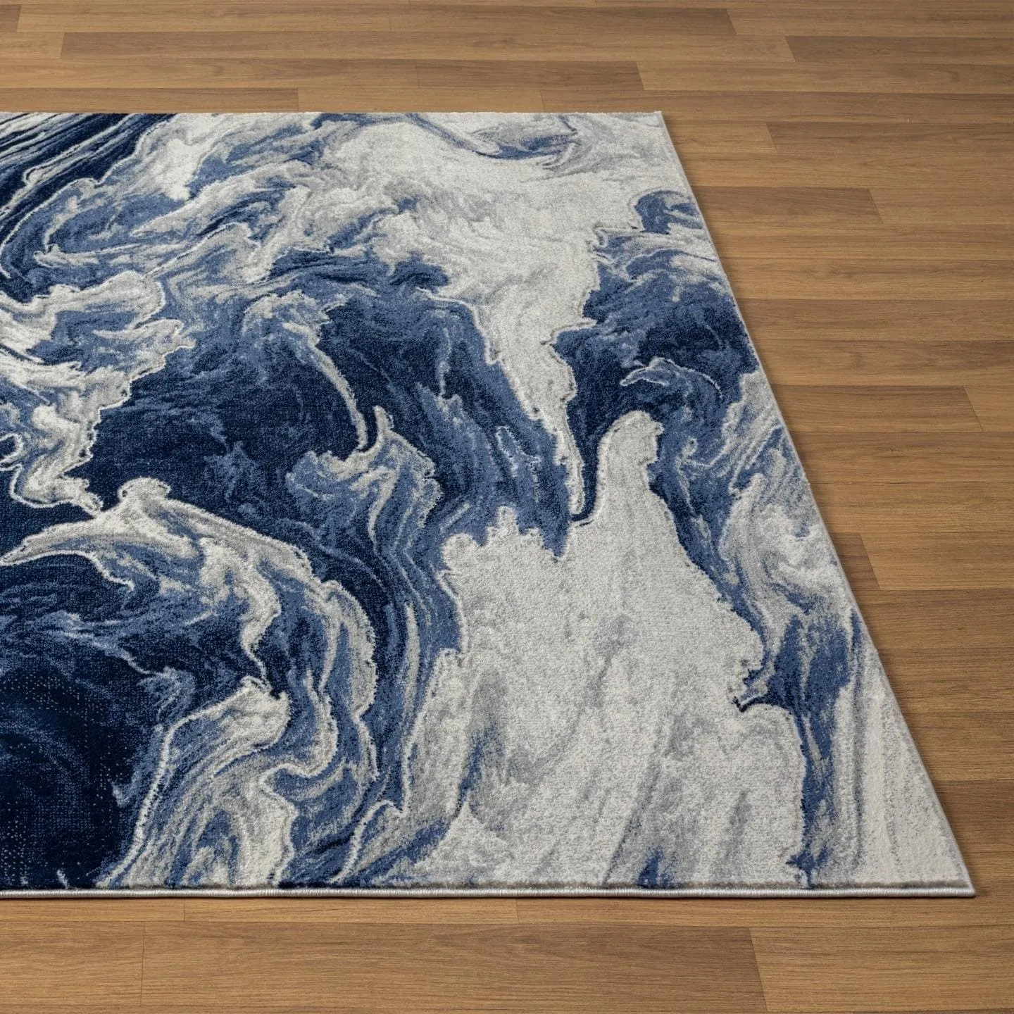 Luxe Weavers Marble Abstract Clouds Swirl Area Rug