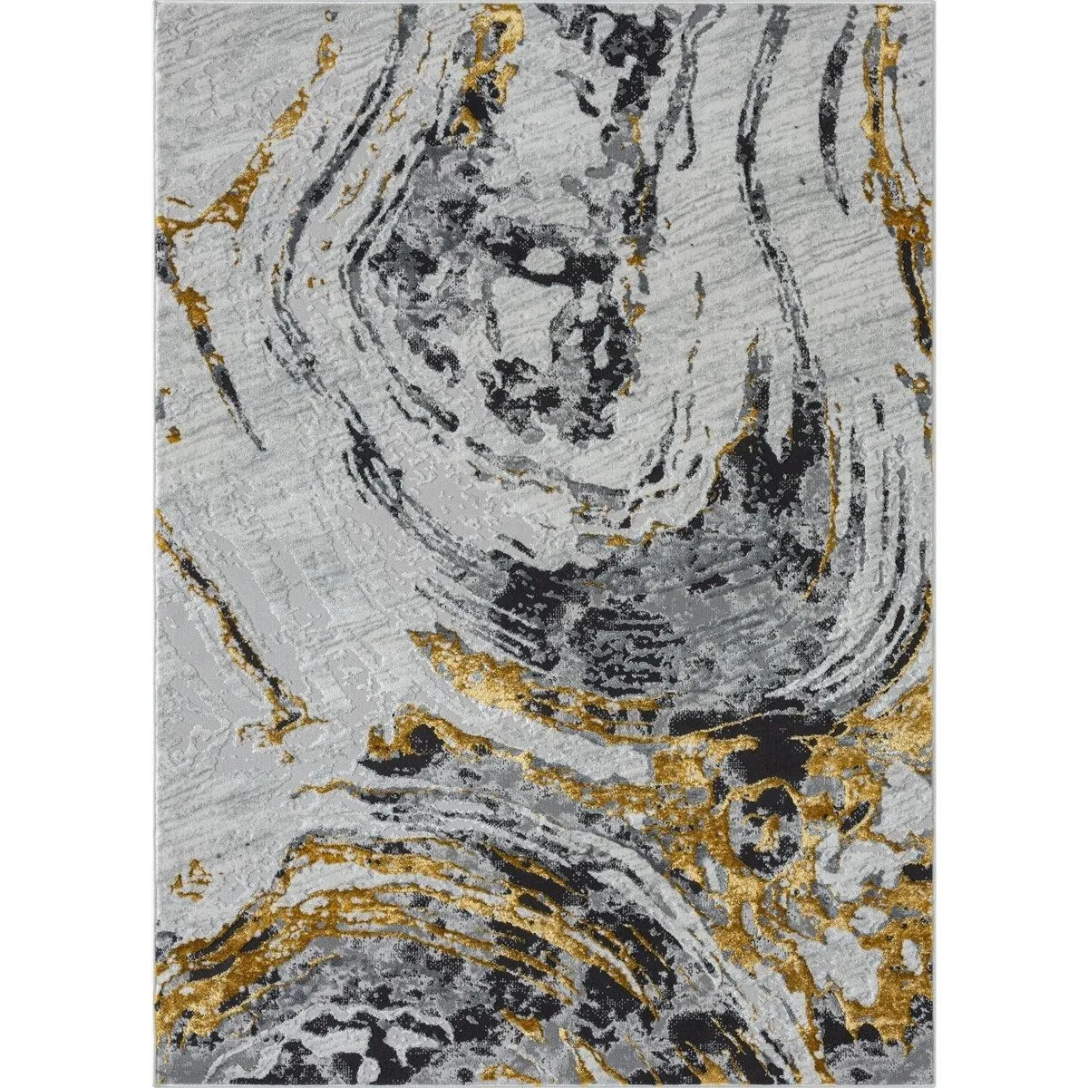 Luxe Weavers Marble Swirl Area Rug. Stain-Resistant Carpet