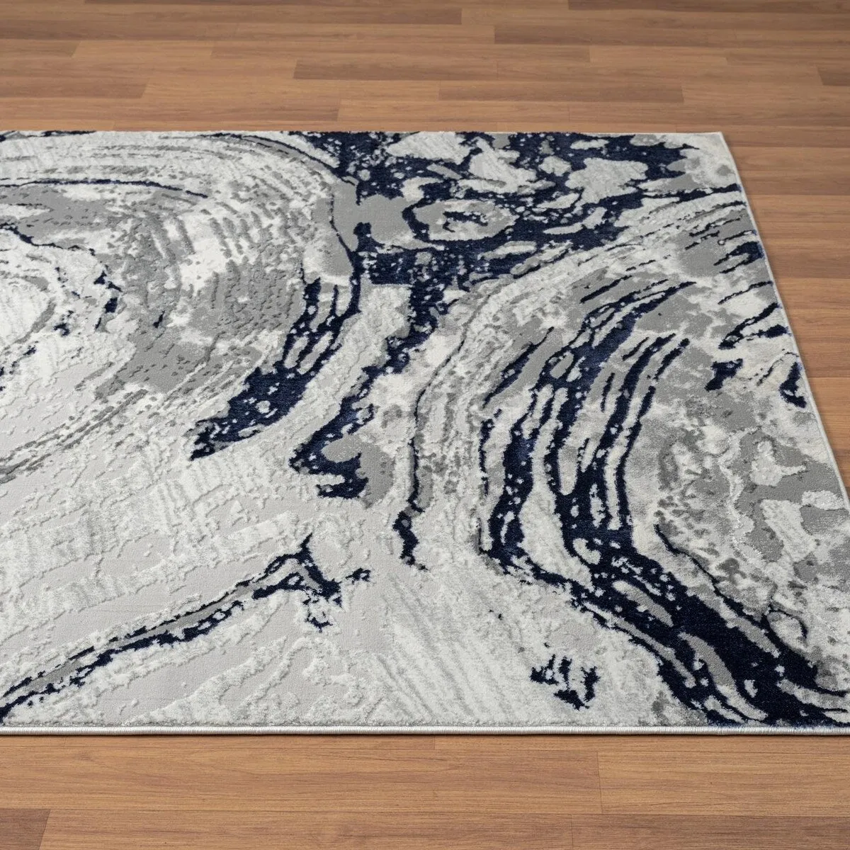 Luxe Weavers Marble Swirl Area Rug. Stain-Resistant Carpet
