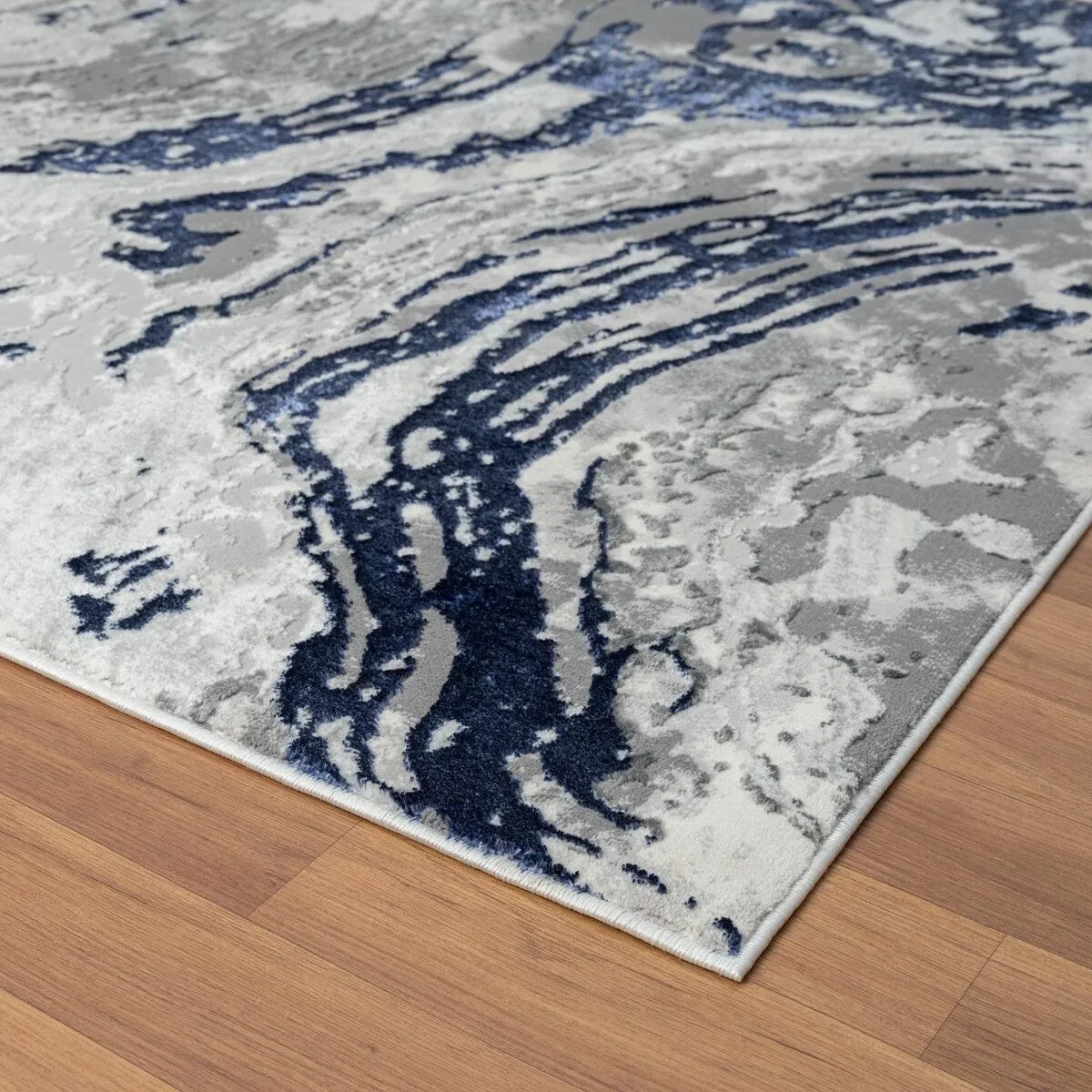Luxe Weavers Marble Swirl Area Rug. Stain-Resistant Carpet