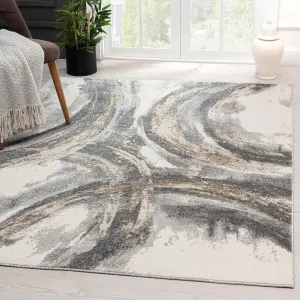 Luxe Weavers Modern Distressed Abstract Area Rug