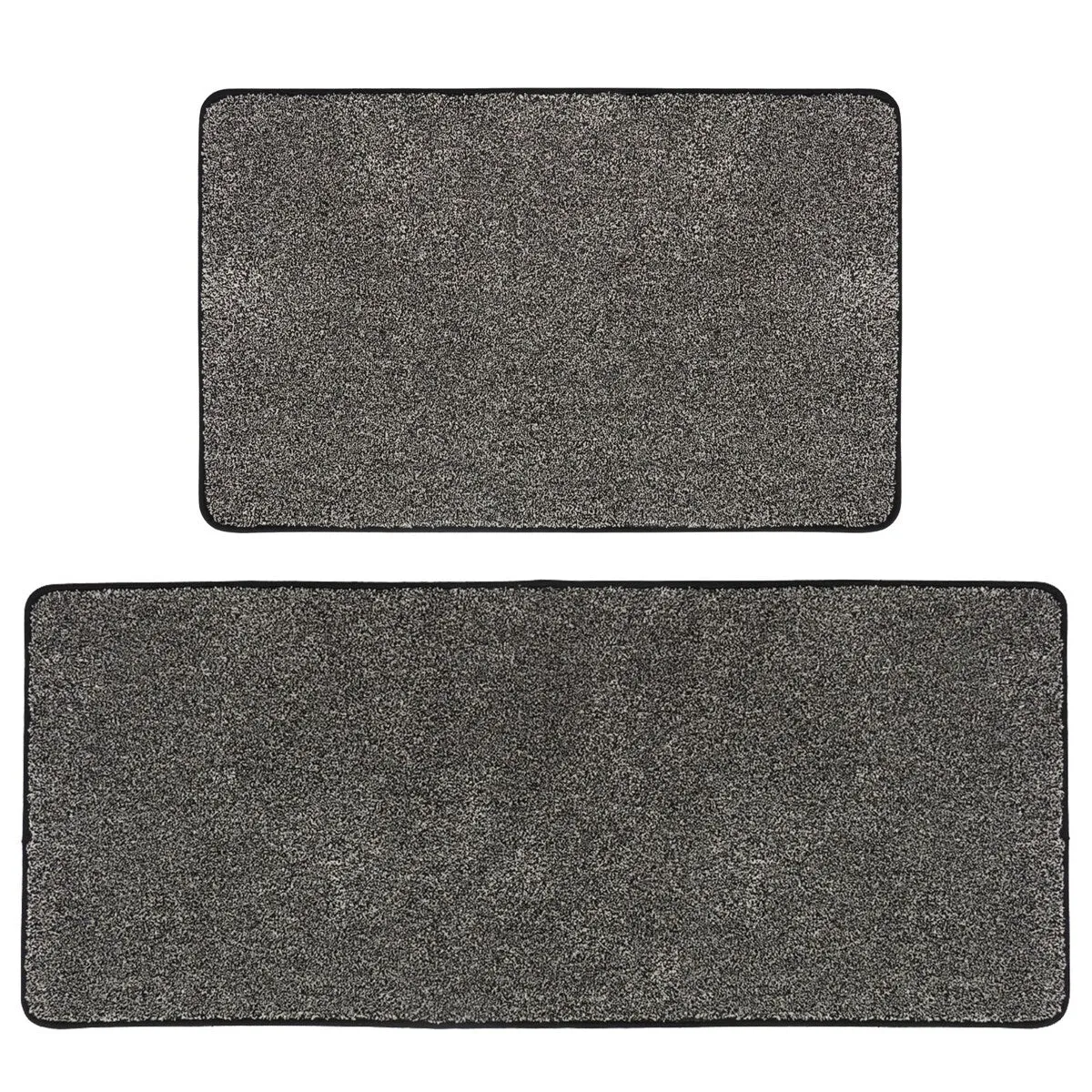 Luxurious Speckled Kitchen Rug Set - 20x32 & 20x48 Inches Kitchen Mats - 48L x 20W x 2/8H