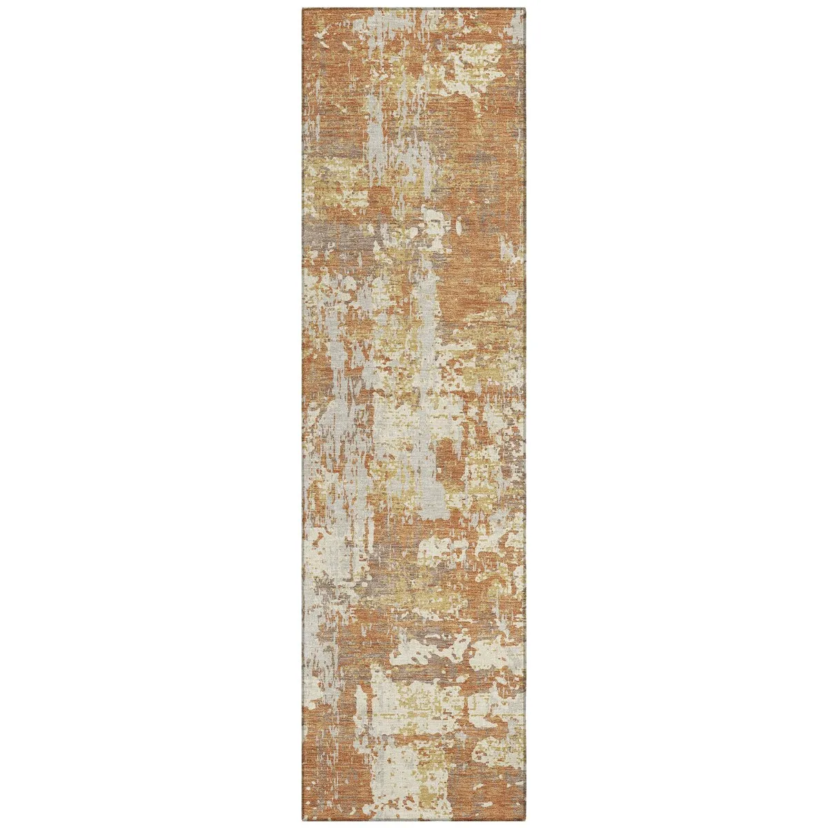 Machine Washable Indoor/ Outdoor Abstract Chantille Rug