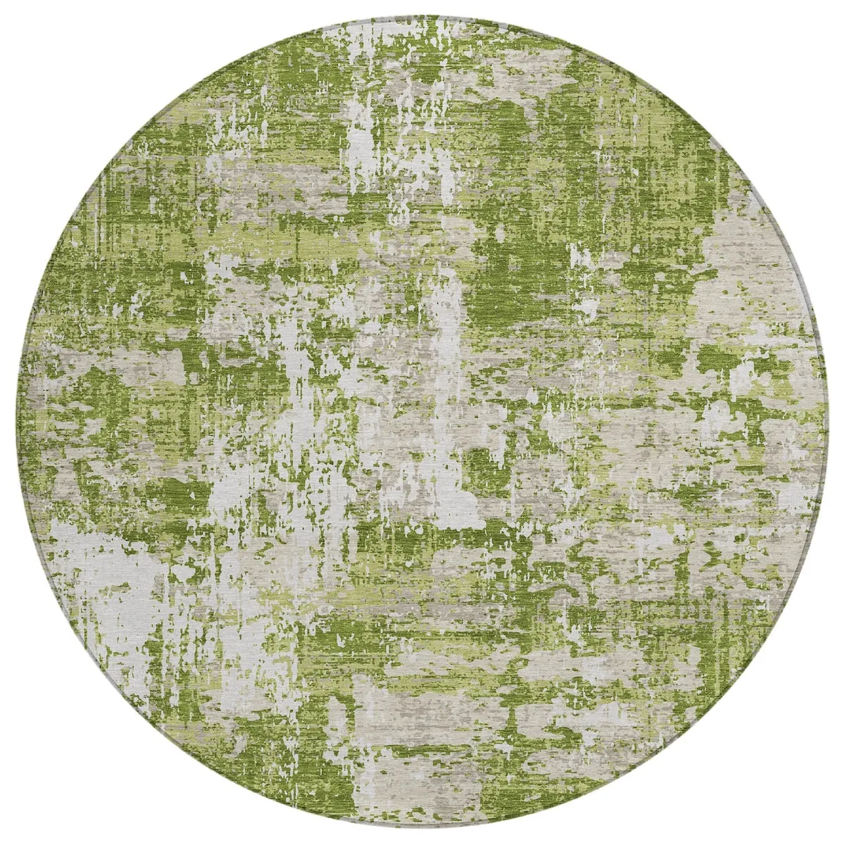 Machine Washable Indoor/ Outdoor Abstract Chantille Rug