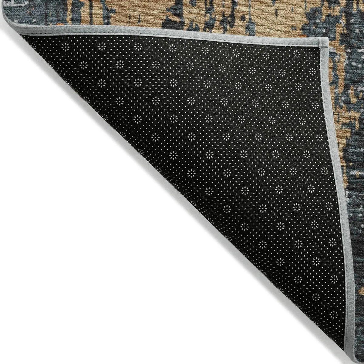 Machine Washable Indoor/ Outdoor Abstract Chantille Rug