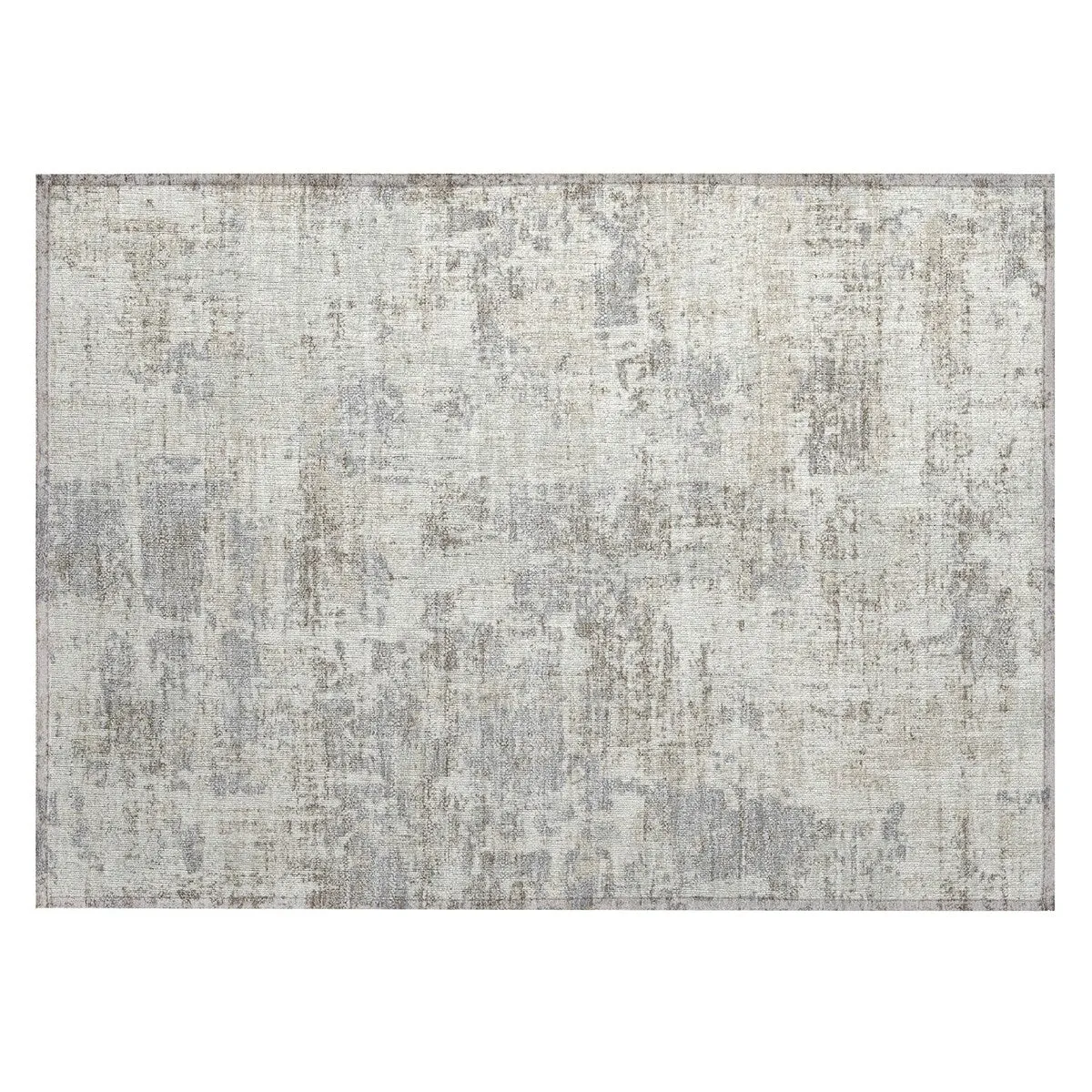 Machine Washable Indoor/ Outdoor Abstract Chantille Rug