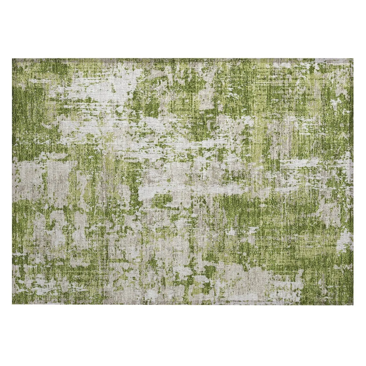 Machine Washable Indoor/ Outdoor Abstract Chantille Rug