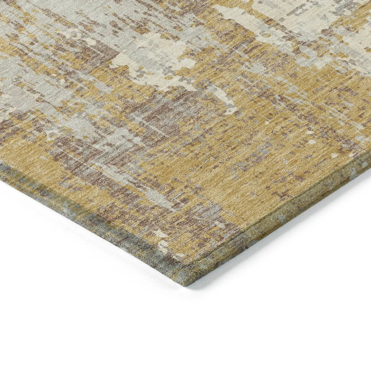 Machine Washable Indoor/ Outdoor Abstract Chantille Rug