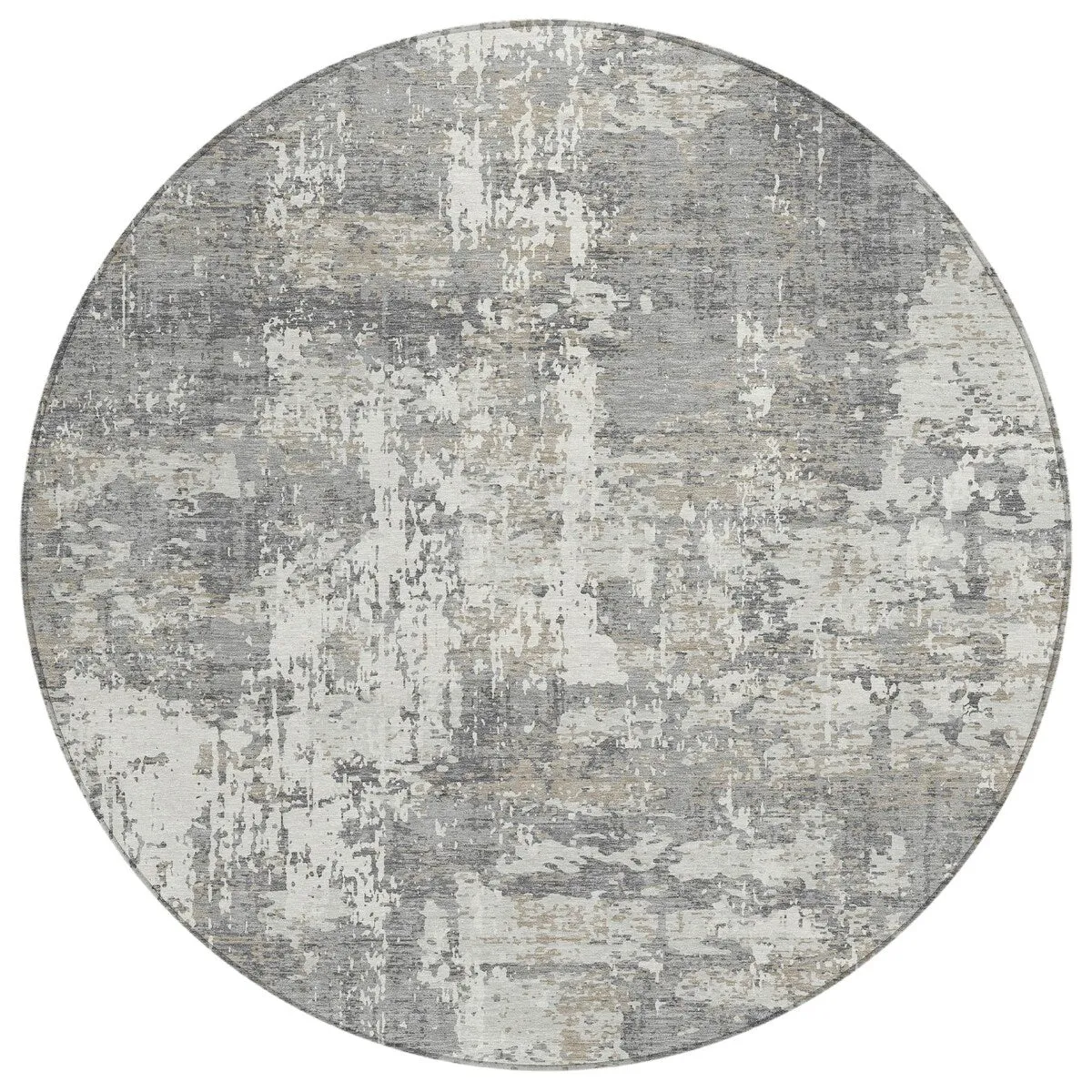 Machine Washable Indoor/ Outdoor Abstract Chantille Rug