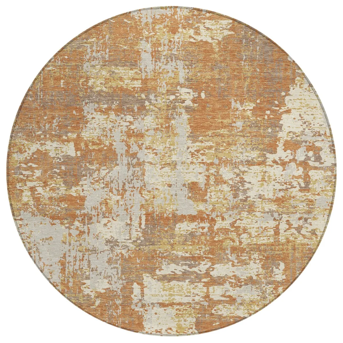 Machine Washable Indoor/ Outdoor Abstract Chantille Rug