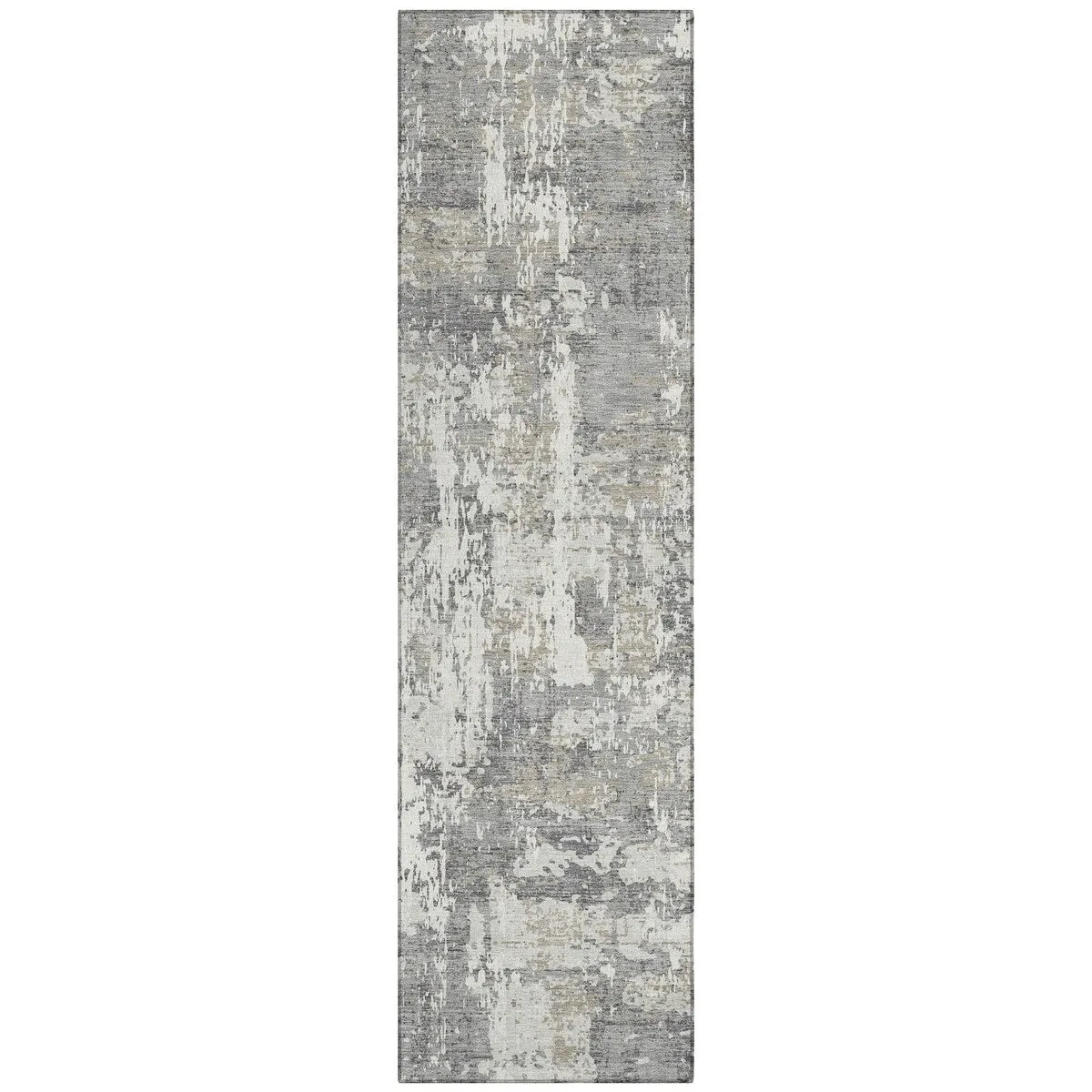 Machine Washable Indoor/ Outdoor Abstract Chantille Rug
