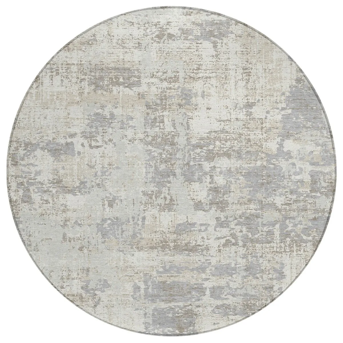 Machine Washable Indoor/ Outdoor Abstract Chantille Rug
