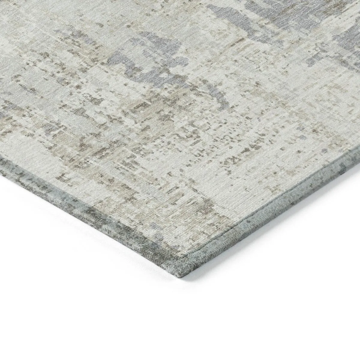 Machine Washable Indoor/ Outdoor Abstract Chantille Rug