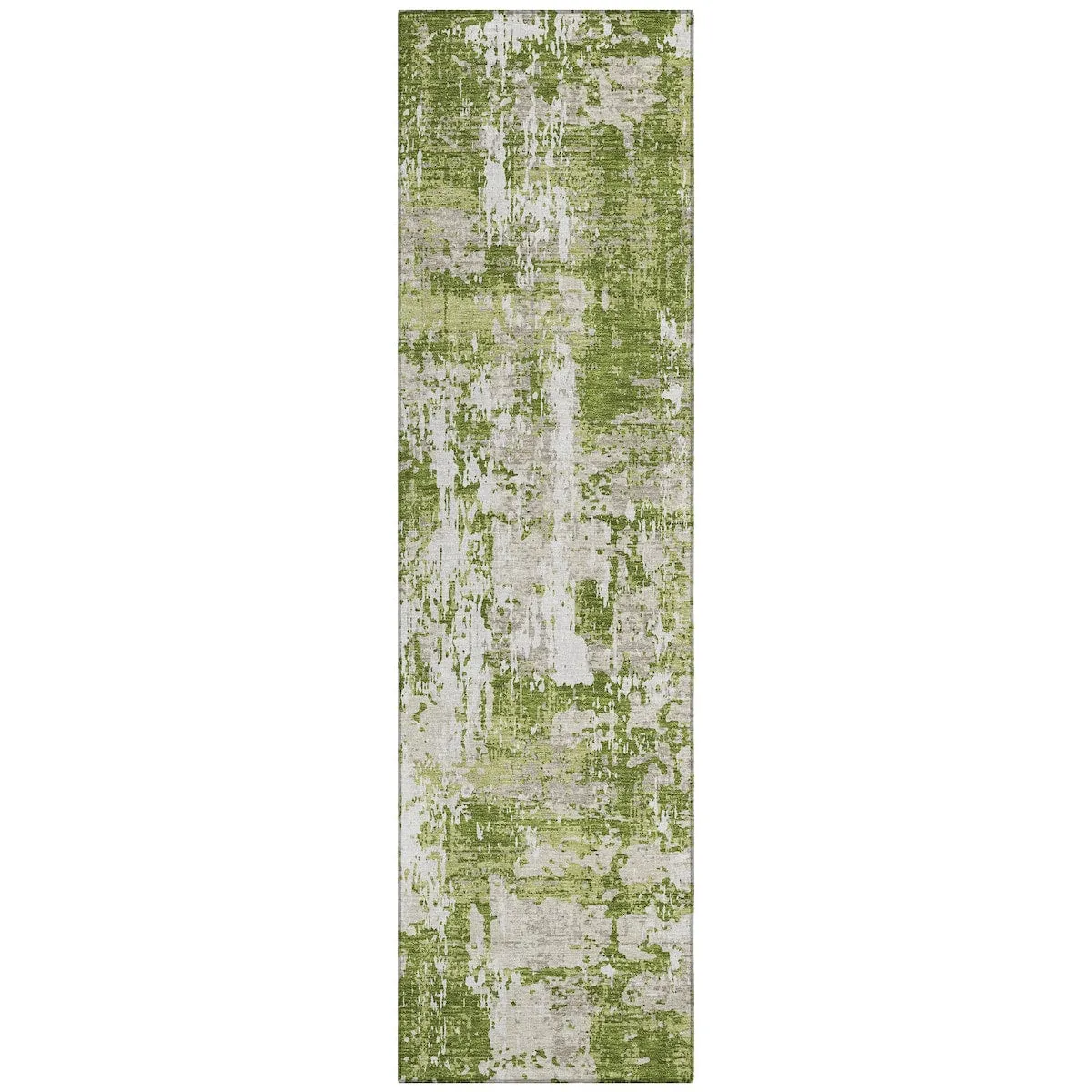 Machine Washable Indoor/ Outdoor Abstract Chantille Rug