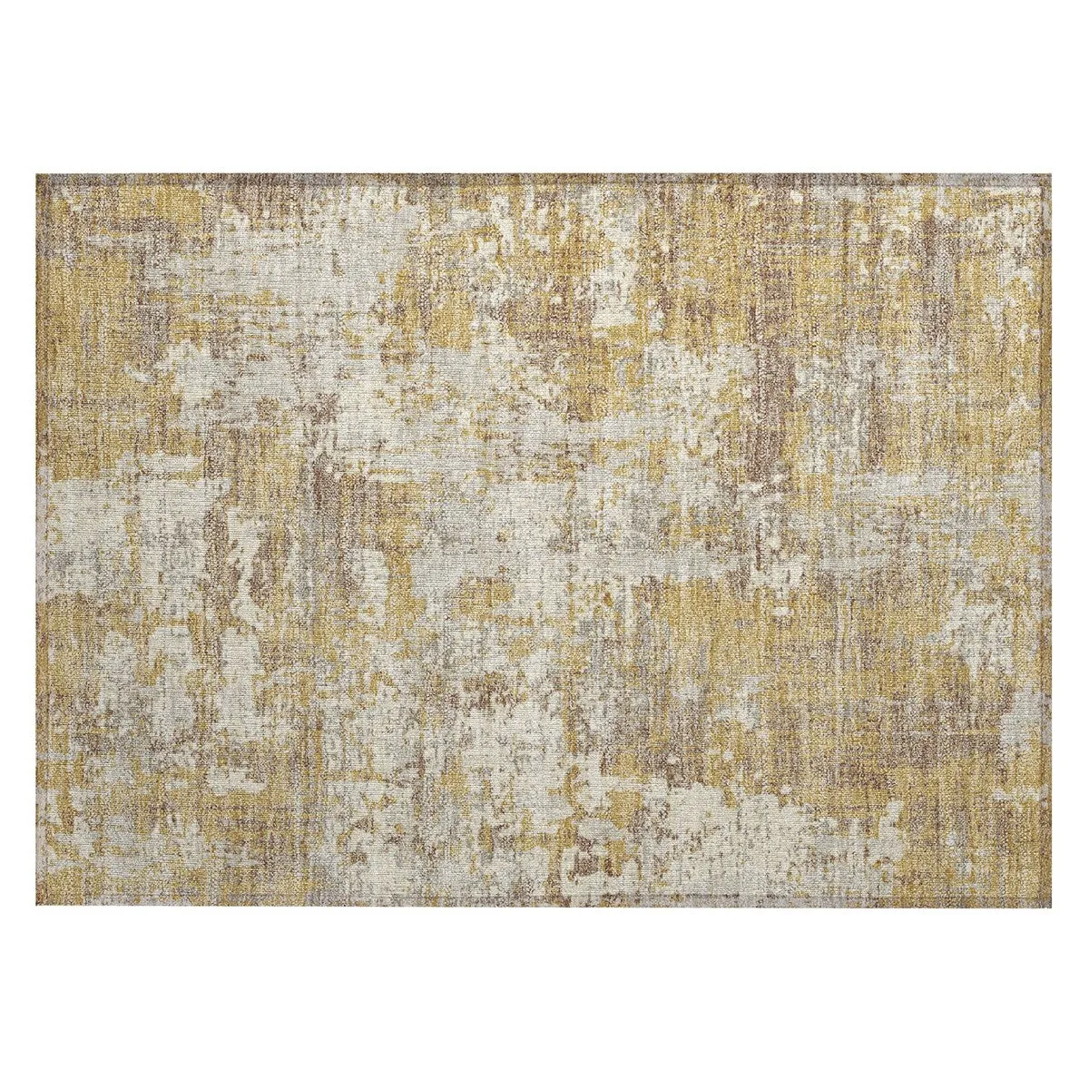 Machine Washable Indoor/ Outdoor Abstract Chantille Rug