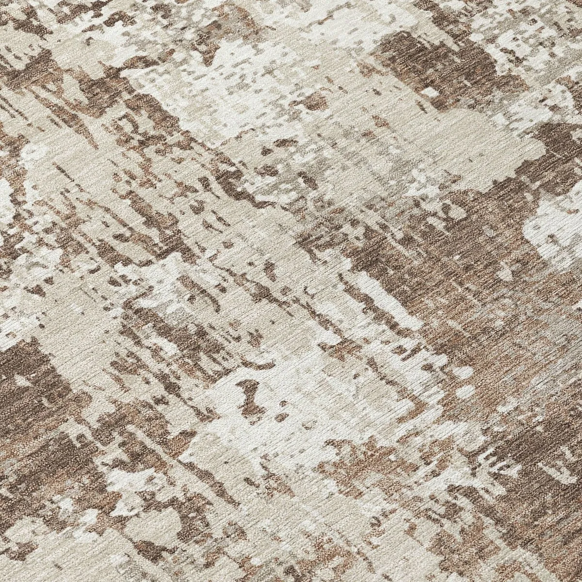 Machine Washable Indoor/ Outdoor Abstract Chantille Rug