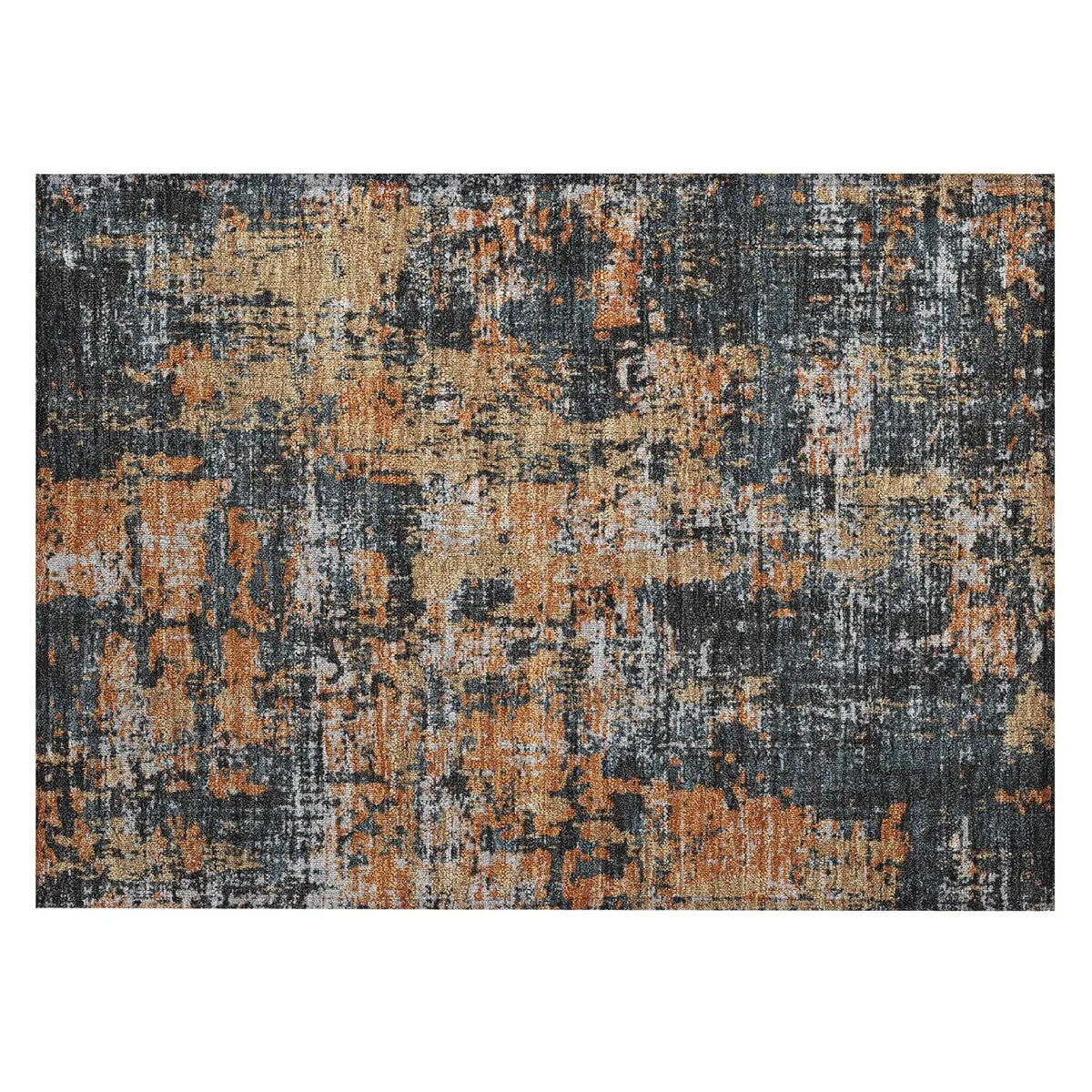 Machine Washable Indoor/ Outdoor Abstract Chantille Rug