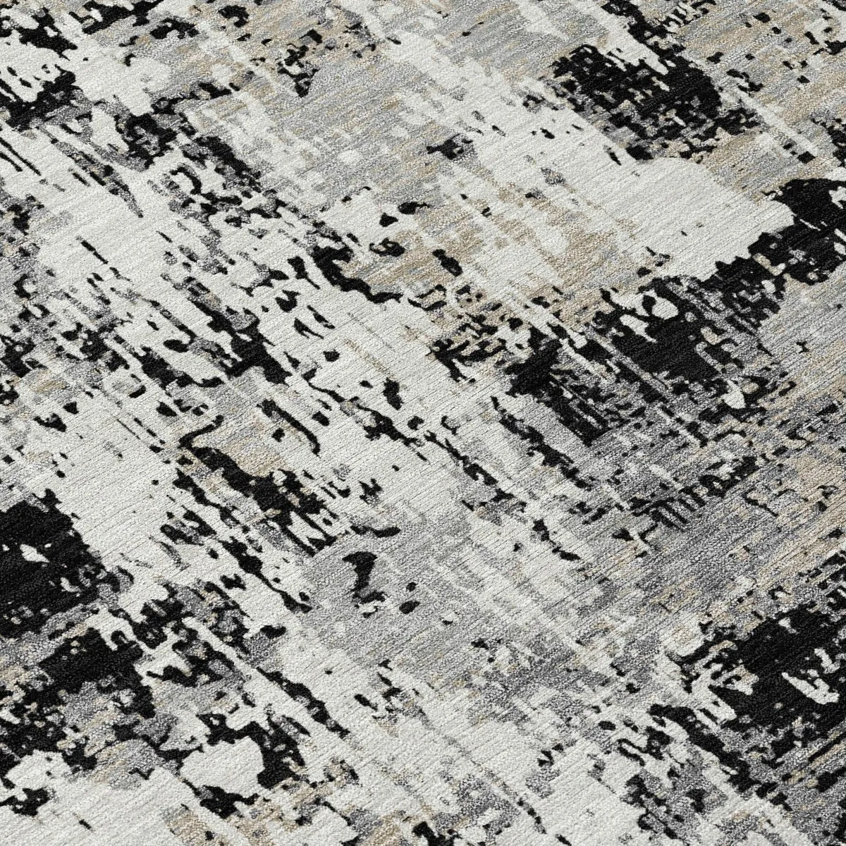 Machine Washable Indoor/ Outdoor Abstract Chantille Rug