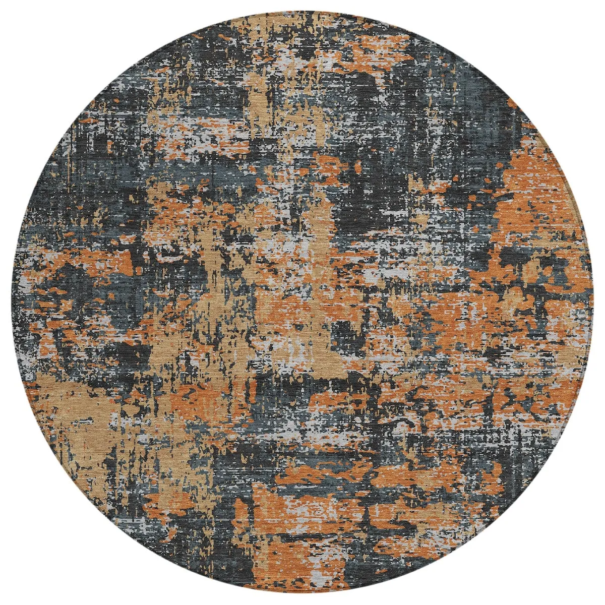 Machine Washable Indoor/ Outdoor Abstract Chantille Rug