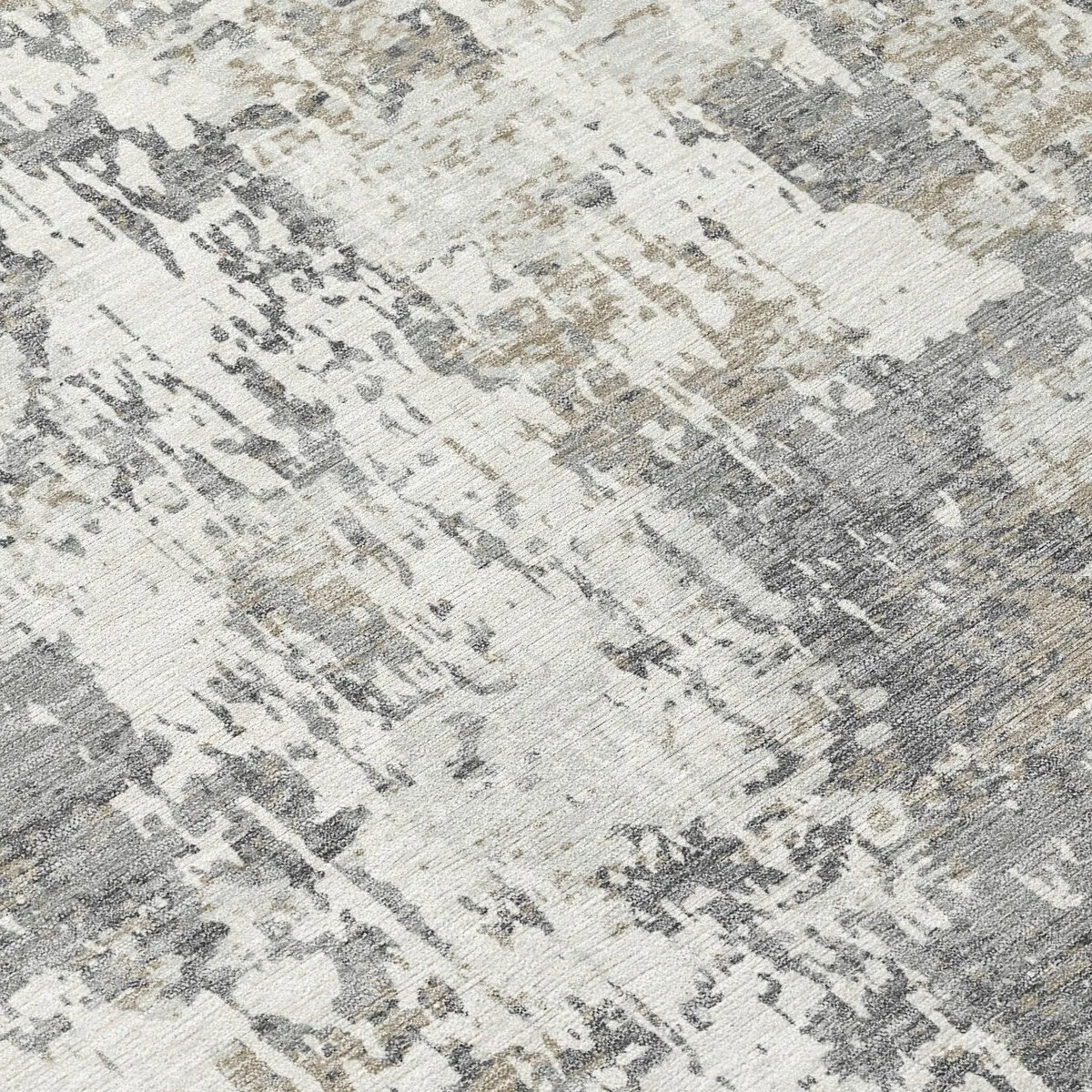 Machine Washable Indoor/ Outdoor Abstract Chantille Rug