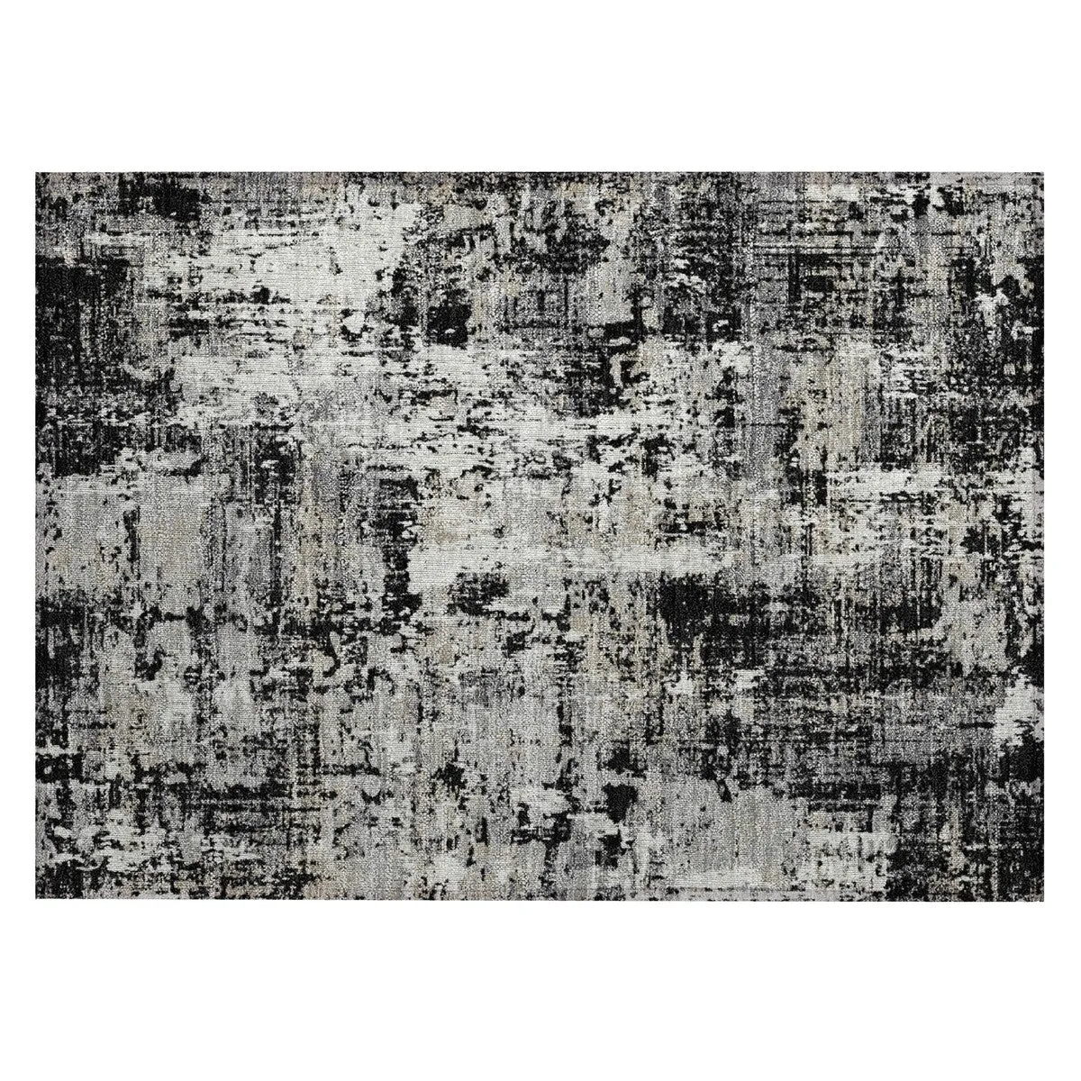 Machine Washable Indoor/ Outdoor Abstract Chantille Rug
