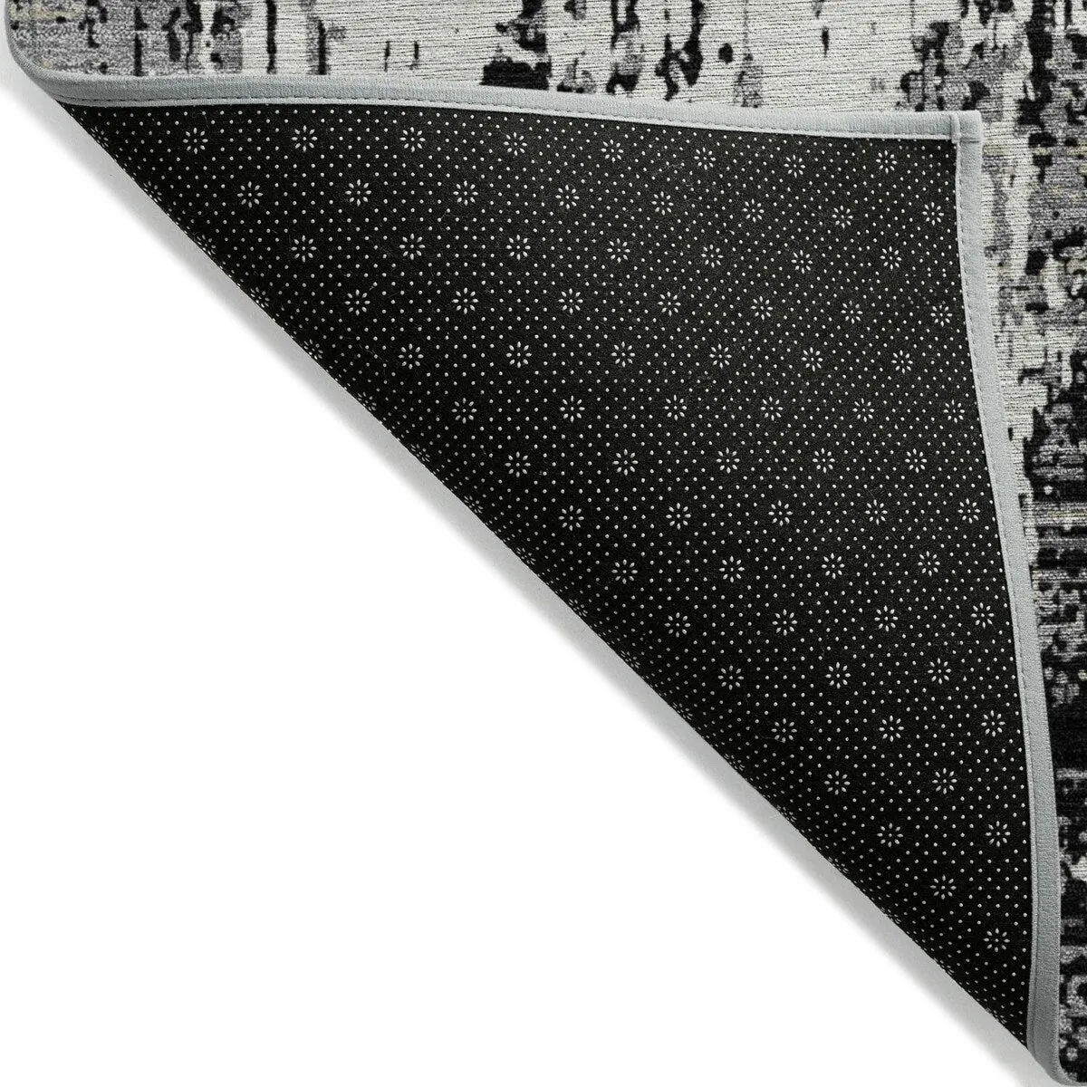 Machine Washable Indoor/ Outdoor Abstract Chantille Rug