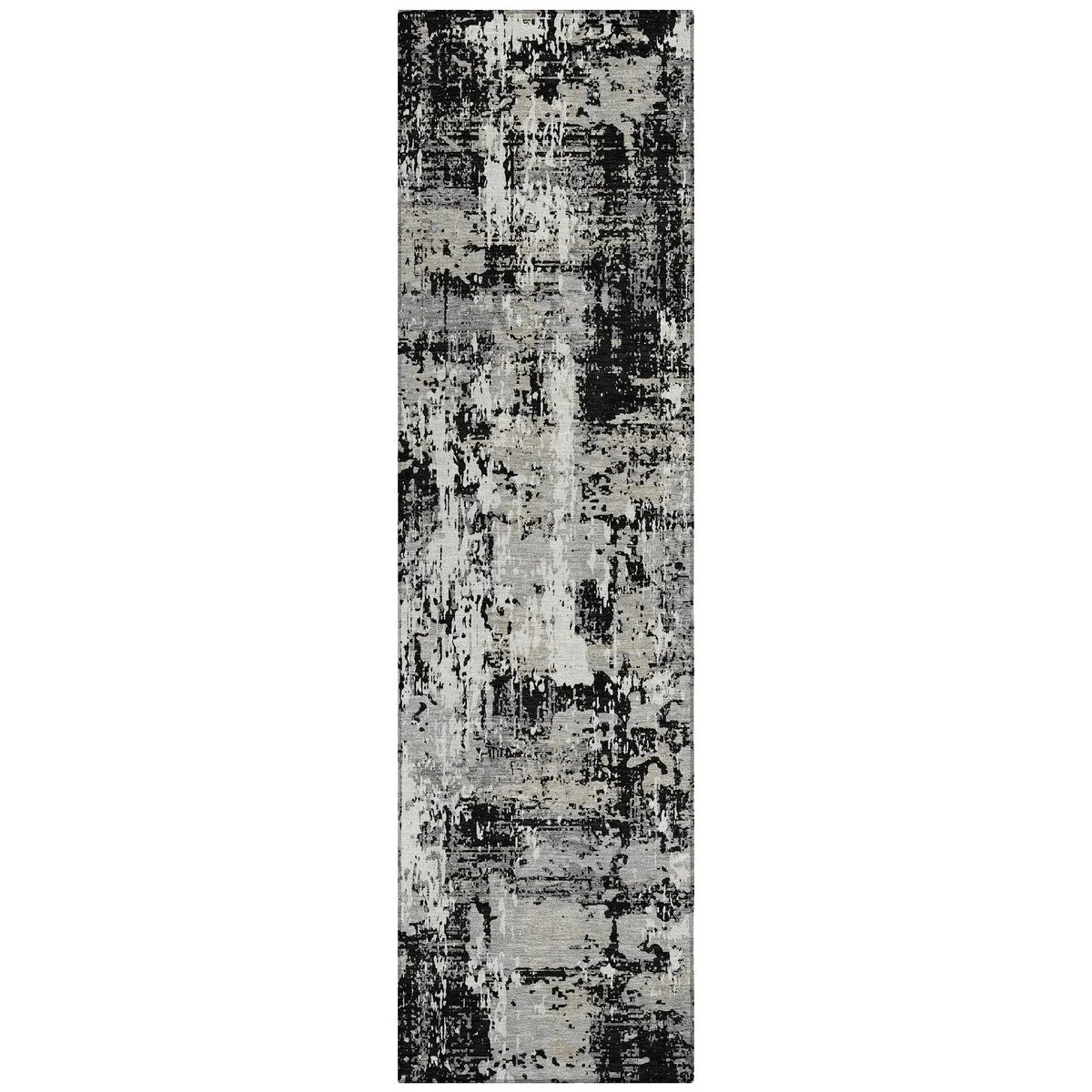 Machine Washable Indoor/ Outdoor Abstract Chantille Rug