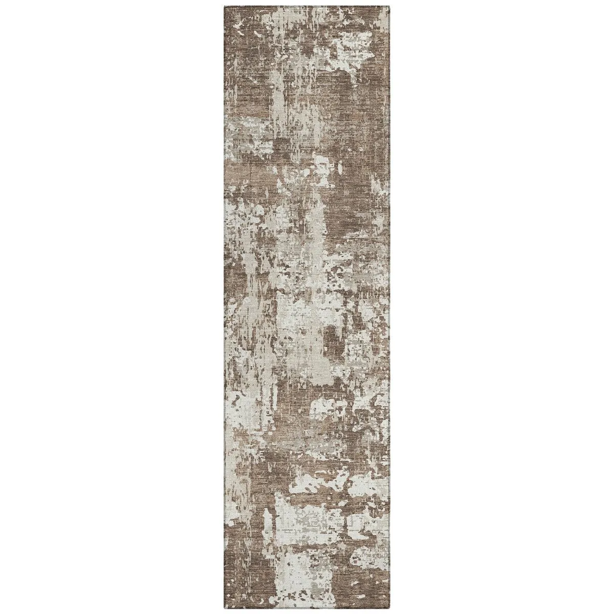 Machine Washable Indoor/ Outdoor Abstract Chantille Rug