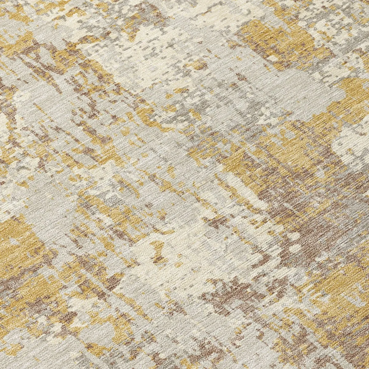Machine Washable Indoor/ Outdoor Abstract Chantille Rug