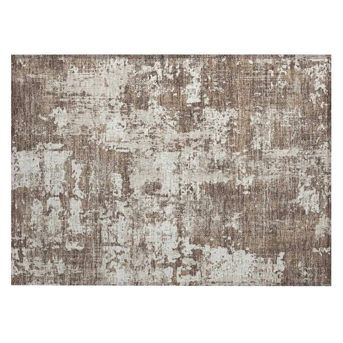Machine Washable Indoor/ Outdoor Abstract Chantille Rug